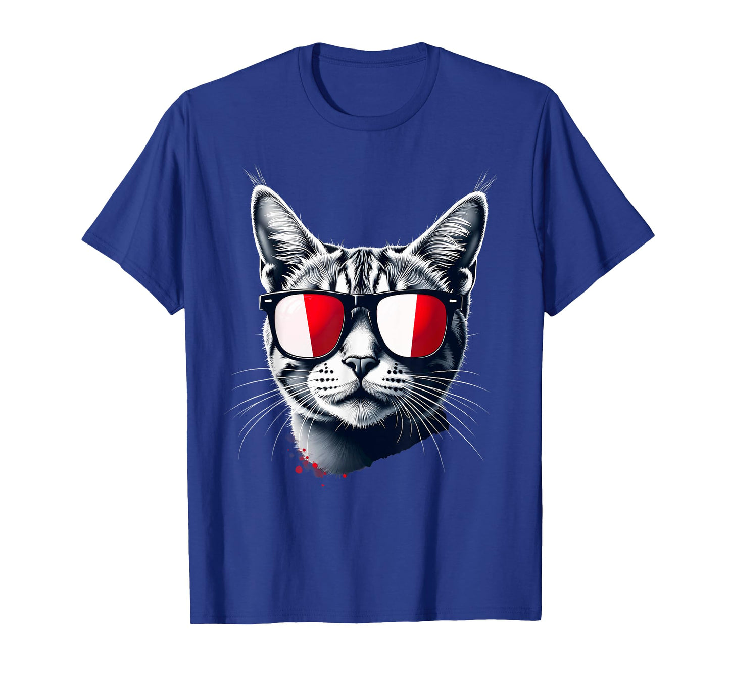 Patriotic Malta Tabby Cat Maltese Flag T-Shirt