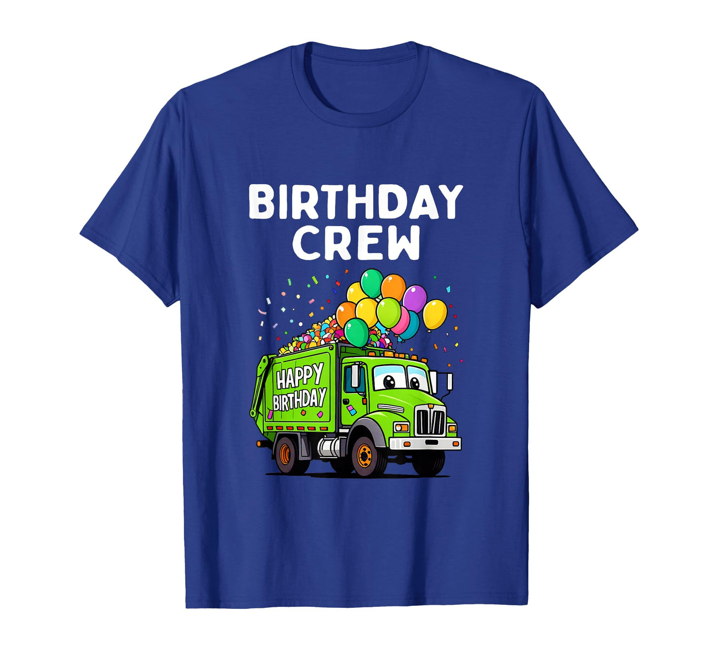 Birthday Crew Boys Garbage Truck Bday Family Matching Kids T-Shirt
