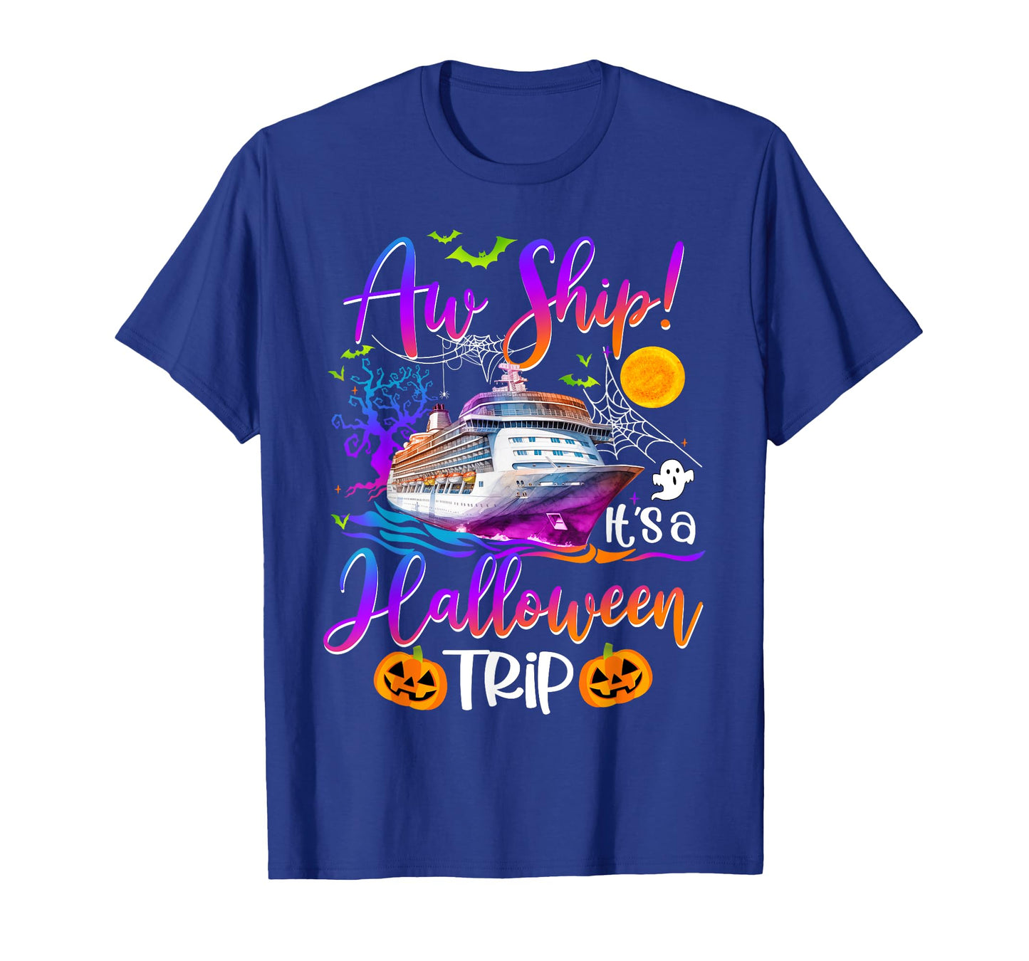 Aw Ship Halloween Trip Family Cruising Crew Cruise Squad T-Shirt