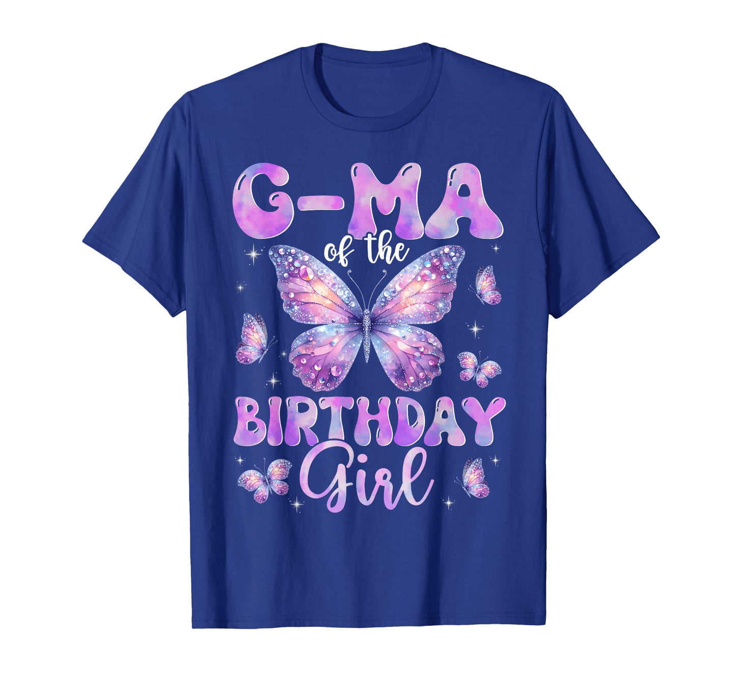 G-Ma Of The Birthday Girl Butterfly Family Matching T-Shirt