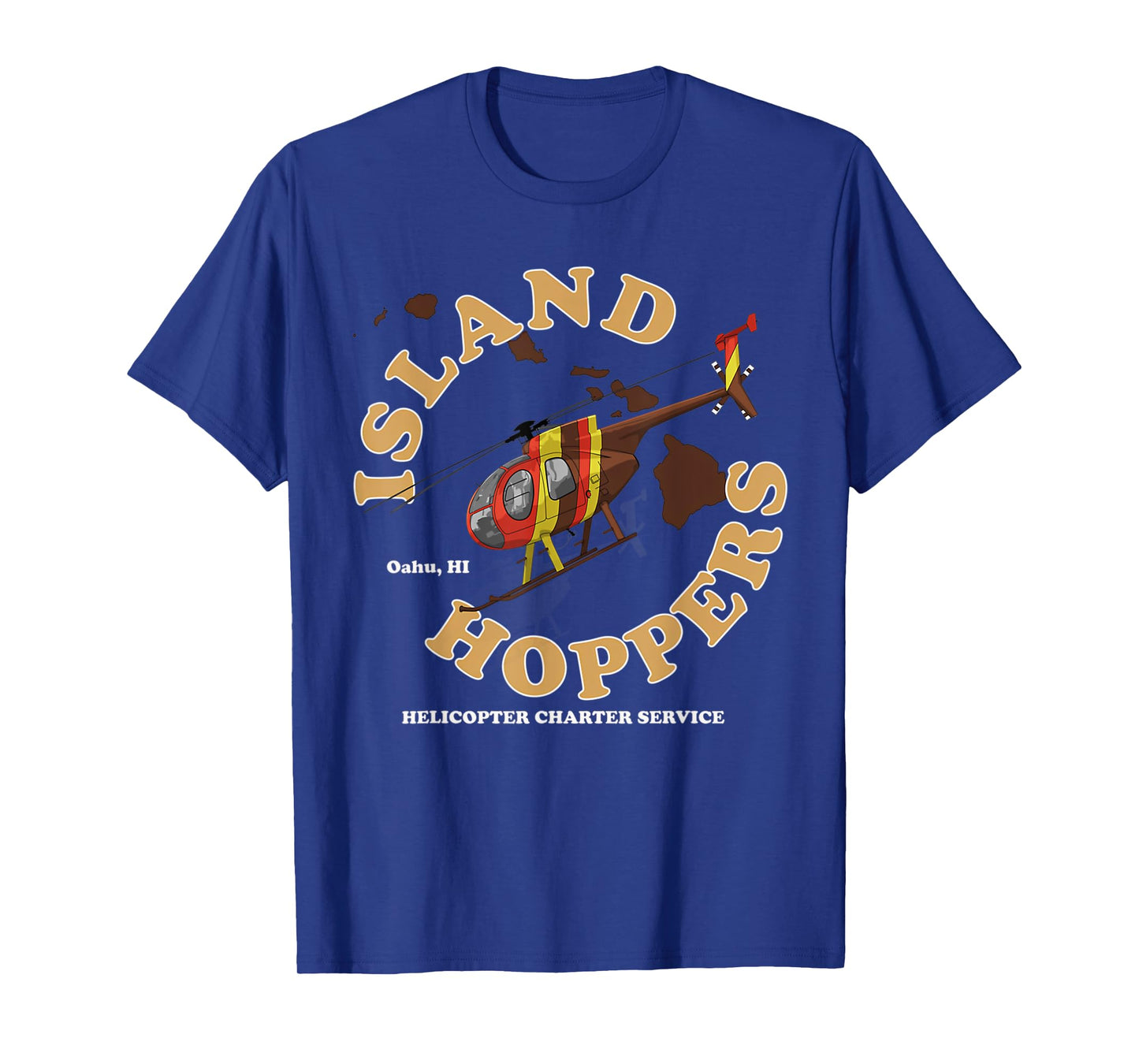 Magnum Island Helicopter Charter Service Hoppers T-Shirt