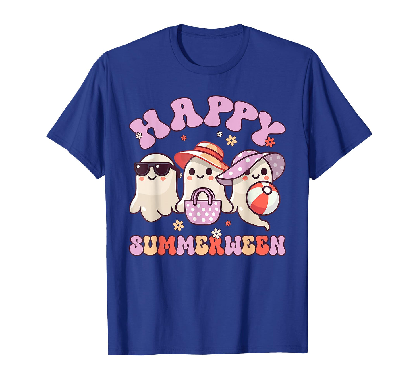 Happy Summerween Summer Halloween Ghost Boo T-Shirt