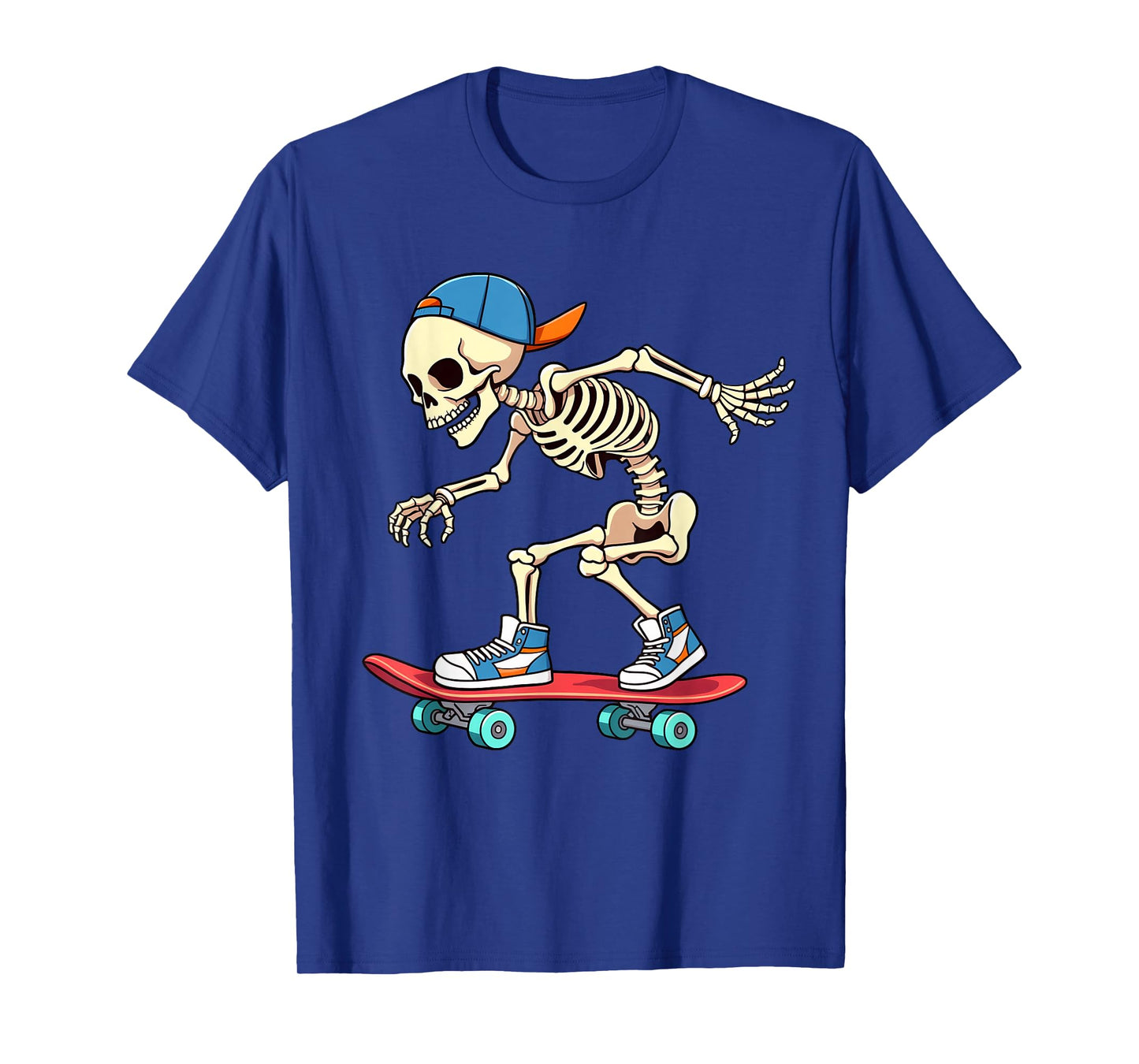 Skeleton Skateboarding Skater Street Skating Boys Kids T-Shirt