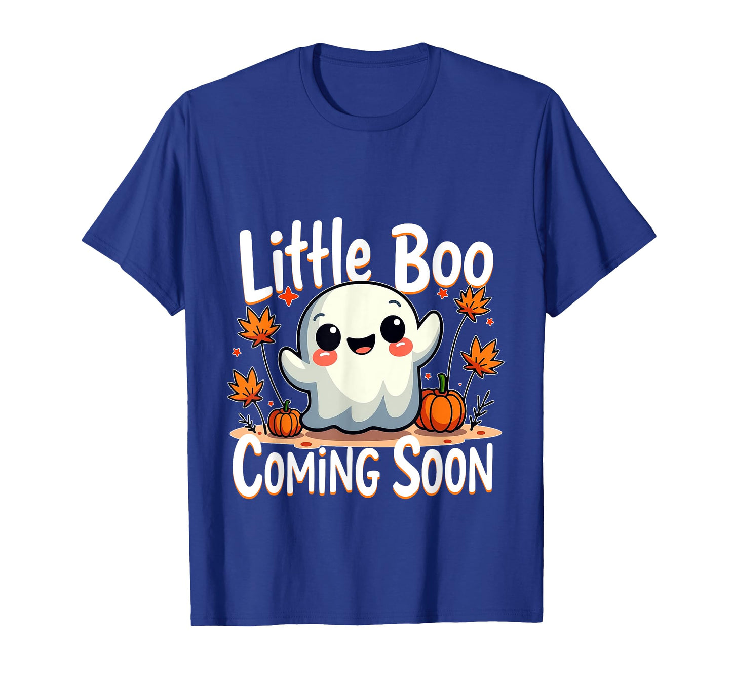 Little Boo Funny and Cute Halloween Pregnancy Announcement T-Shirt