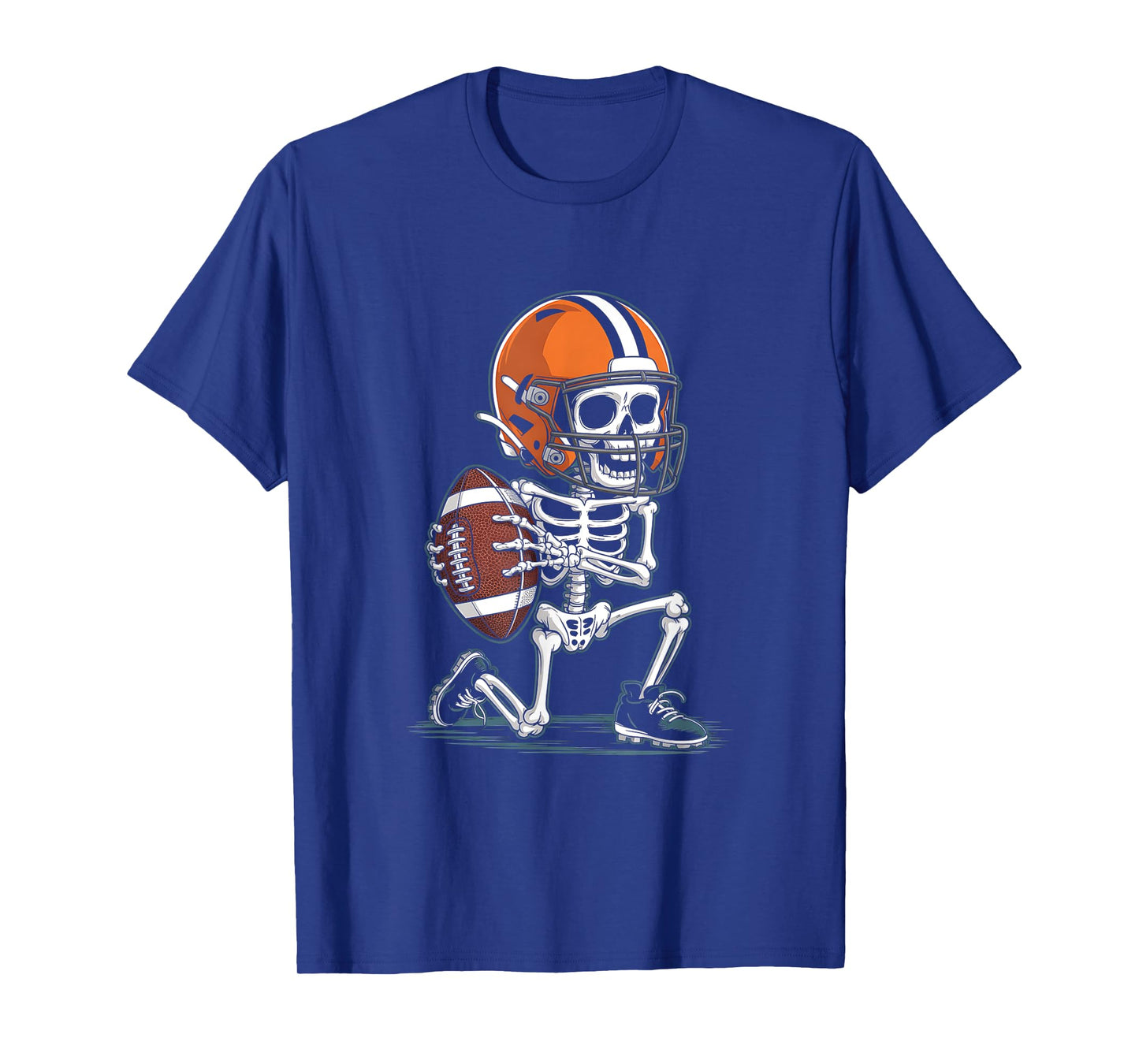 Skeleton Football Halloween Costume Funny Men Boys Kids Tee T-Shirt