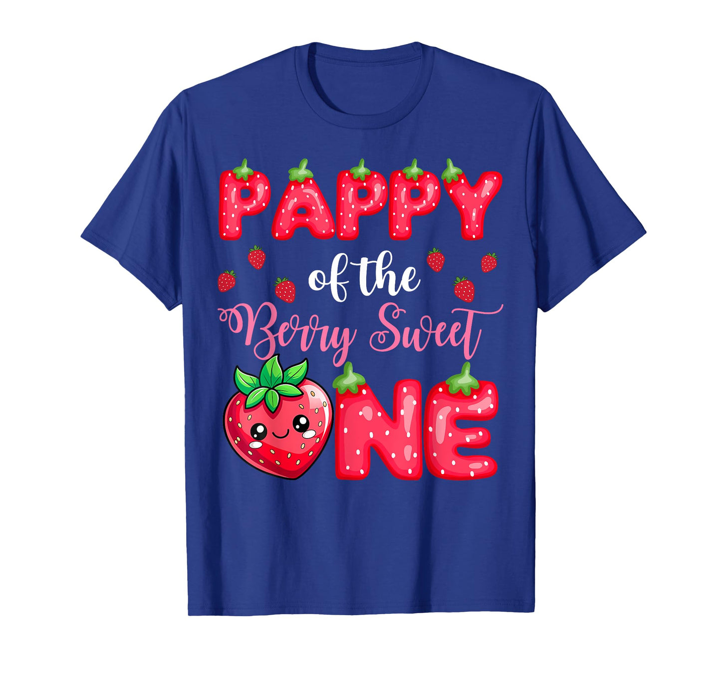 Pappy Of The Berry Sweet One 1St Birthday Strawberry T-Shirt