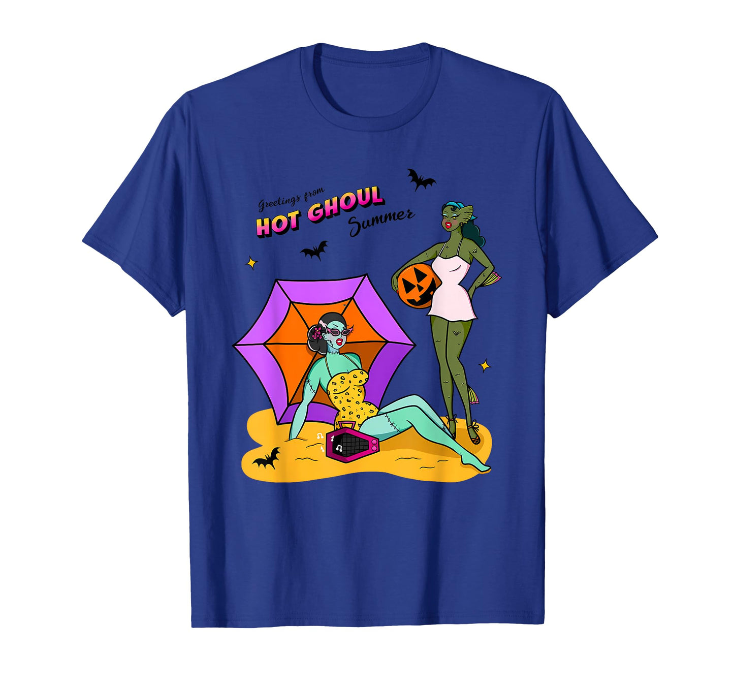 Quote Greetings from HOT GHOUL Summer Funny Halloween Design T-Shirt