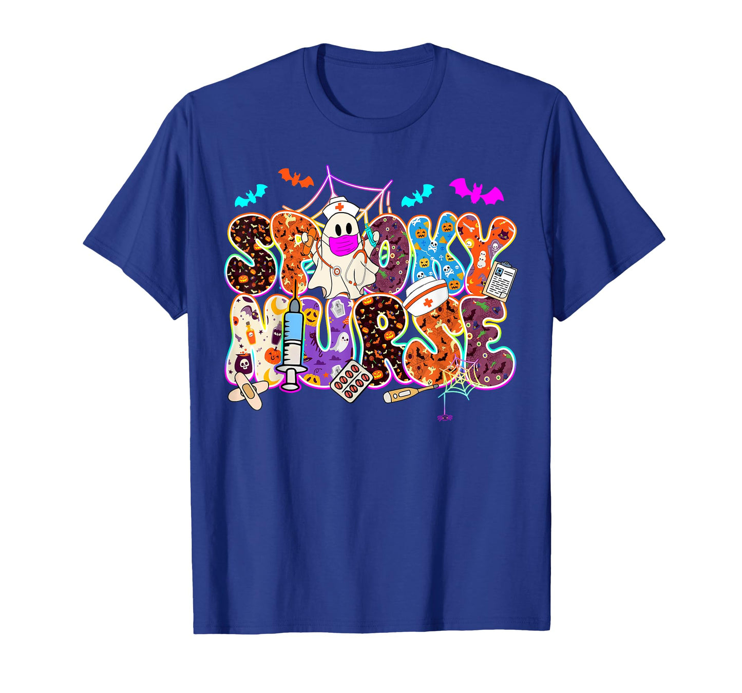 Halloween Nurse Squad Nursing Spooky Vibes Spooky Nurse T-Shirt