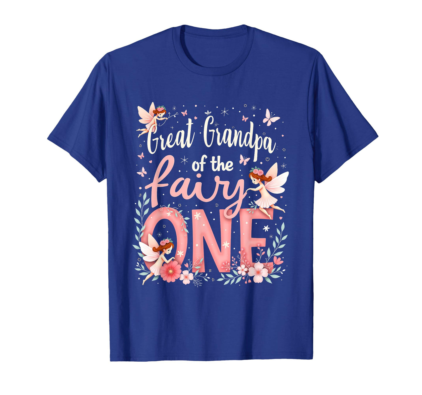1st Birthday Magical Floral Great Grandpa Of The Fairy One T-Shirt