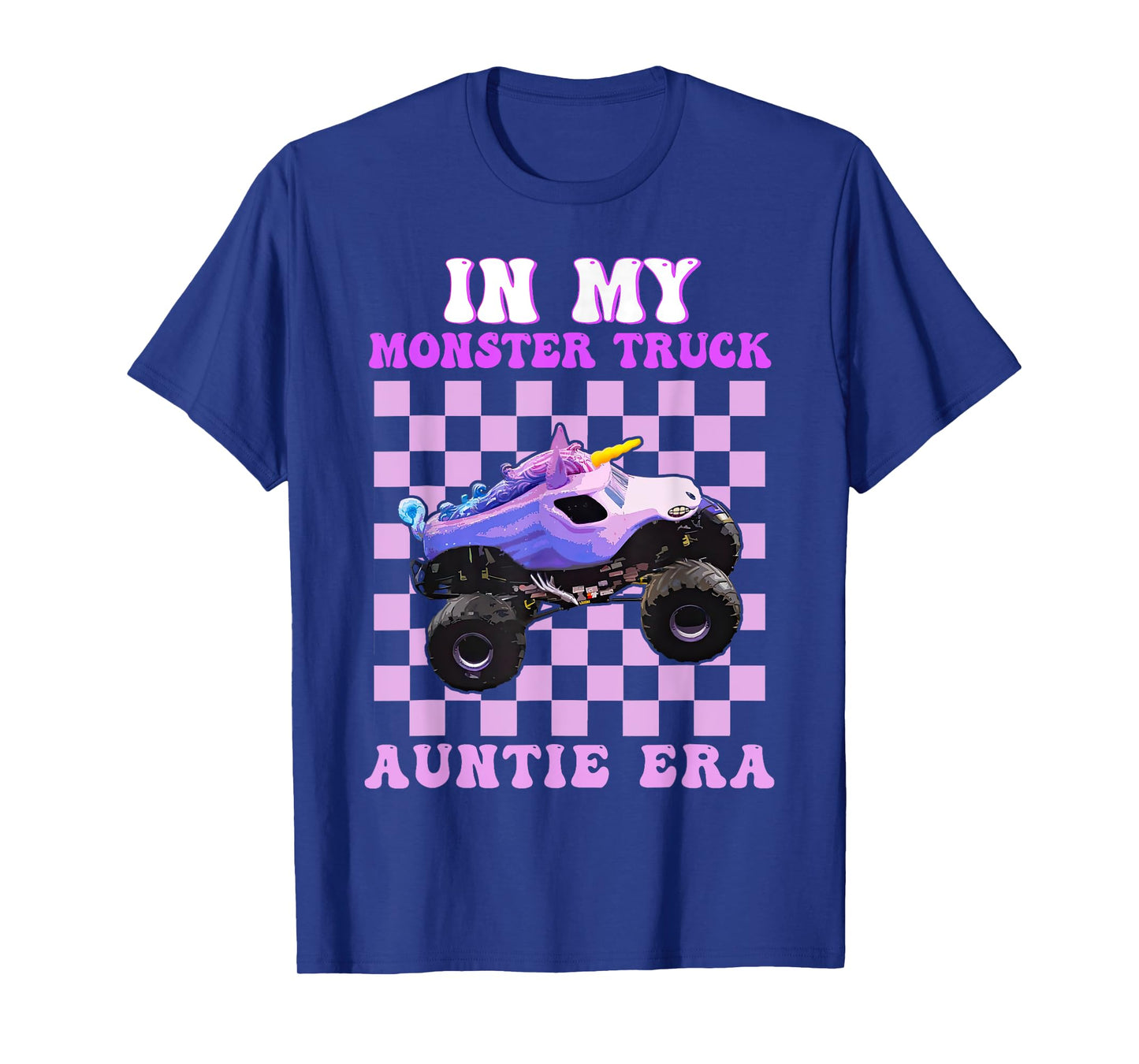 In My Monster Truck Auntie Era Funny Aunt Monster Truck T-Shirt