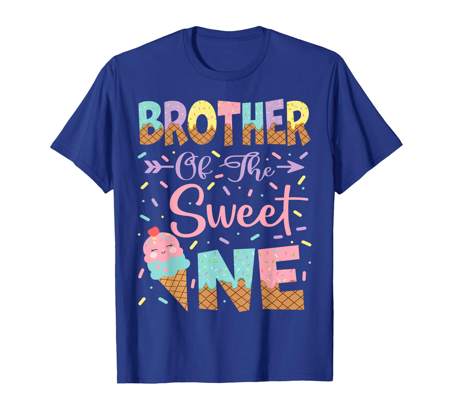 Brother Of The Sweet One Ice Cream 1St Birthday Girl T-Shirt