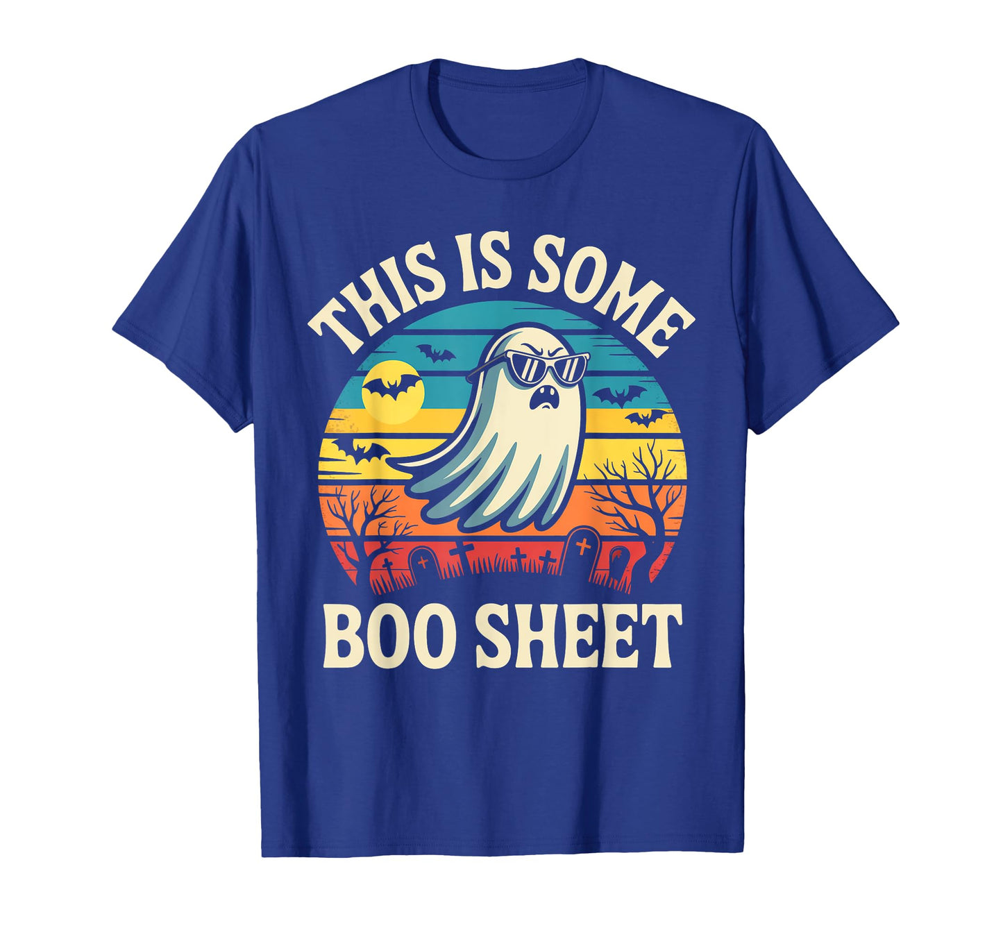 This Is Some Boo Sheet Ghost Retro Funny Halloween Men Women T-Shirt