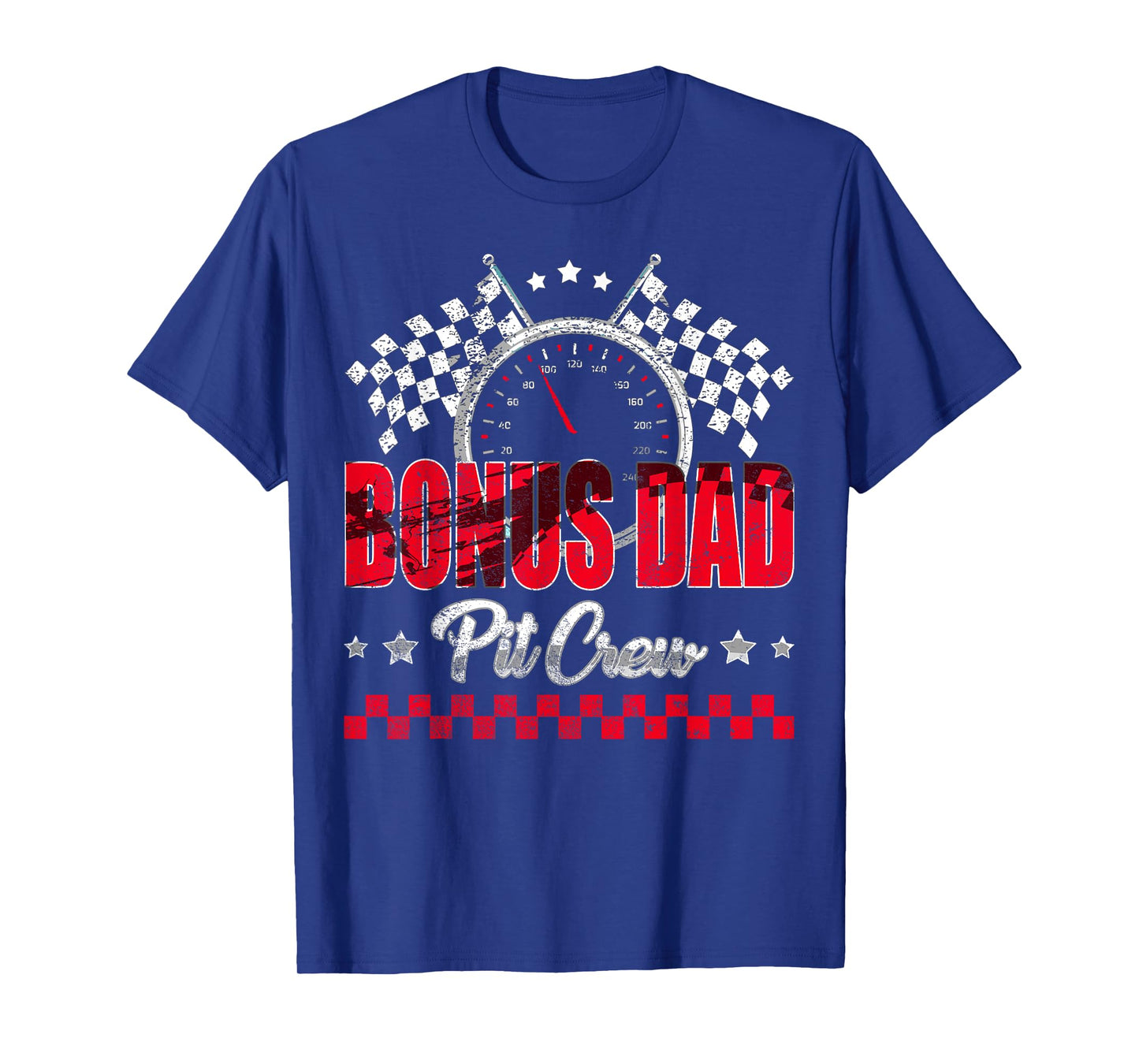 Race Car Birthday Party Racing Family Bonus Dad Pit Crew T-Shirt