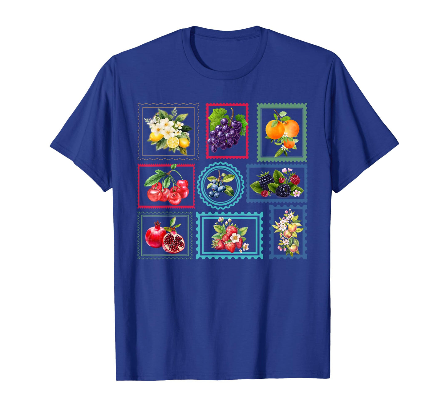 Summer Fruit Stamp, Vintage Postage Stamp, Trendy Summer T-Shirt