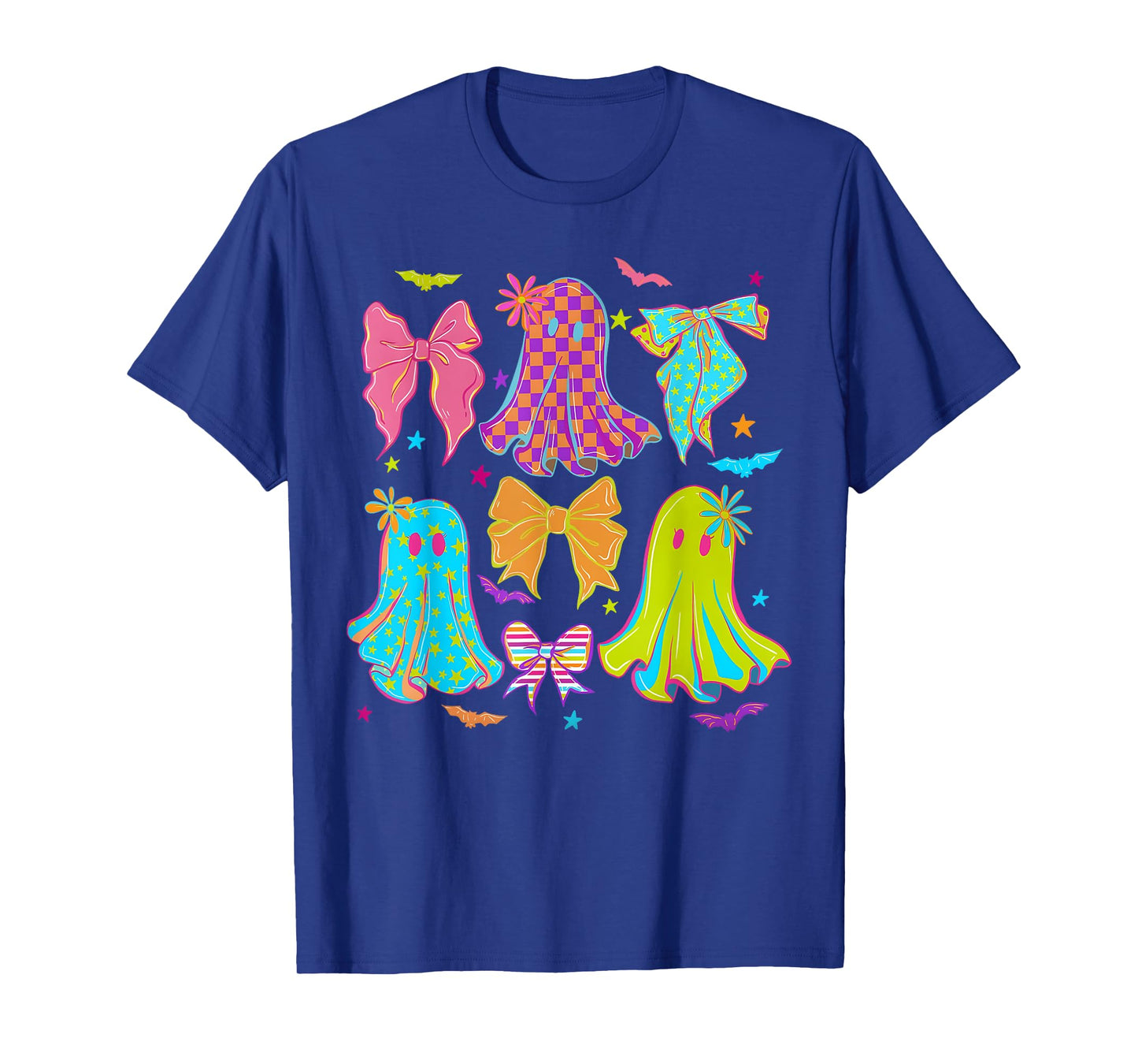 Halloween Coquette Bow Cute Ghosts Girl Women Kid T-Shirt