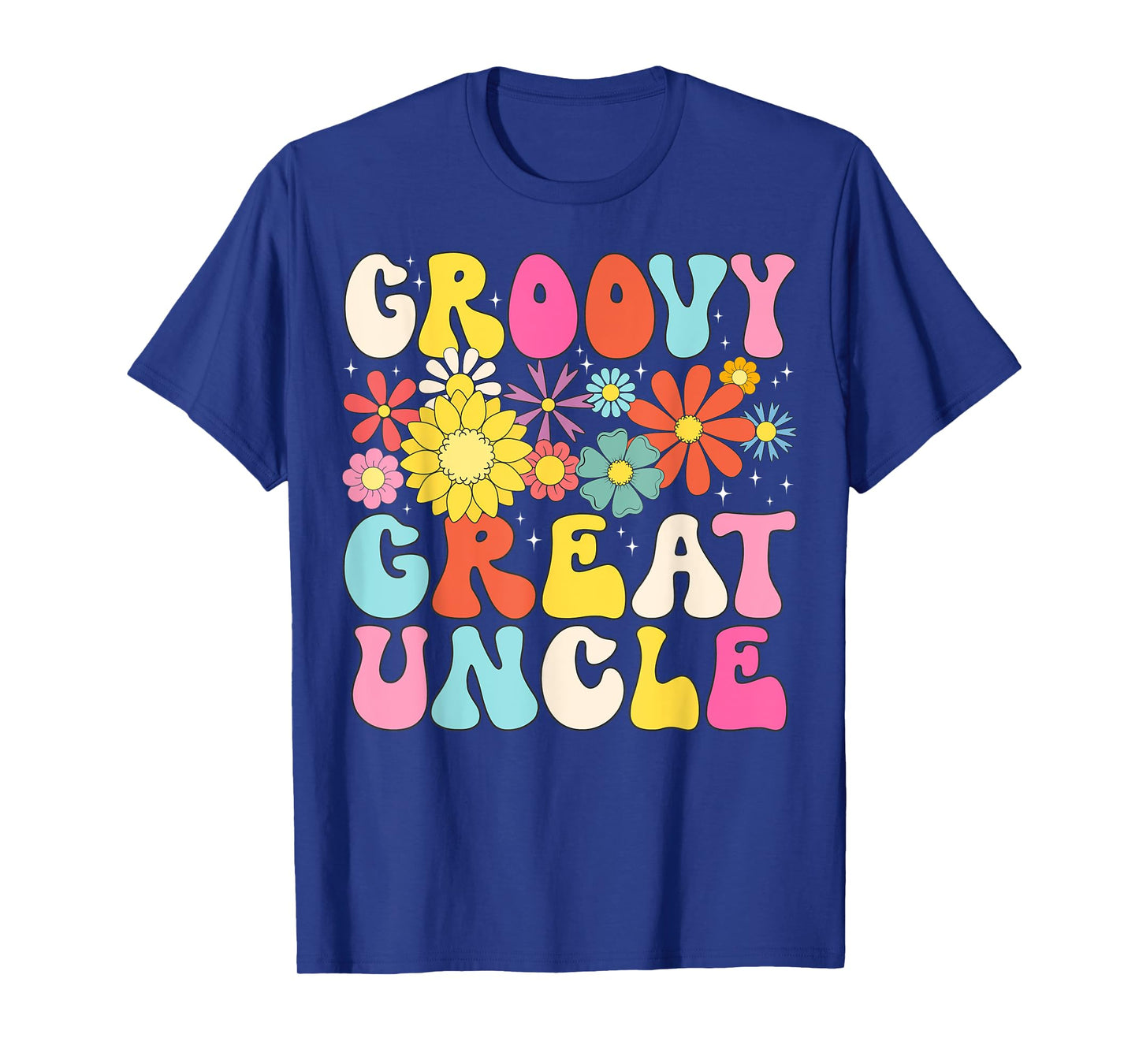 Groovy Great Uncle Retro Matching Family Baby Shower T-Shirt