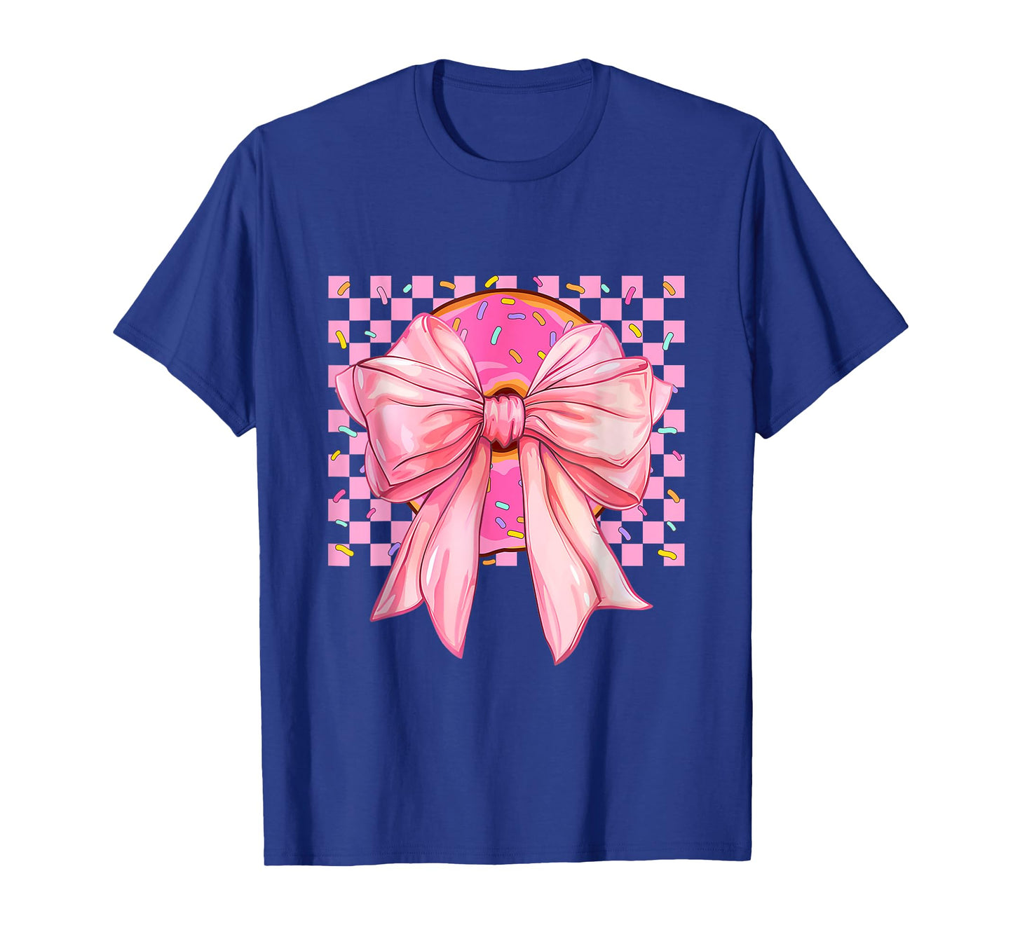 Donut Coquette Bow Funny Girls Women Gift Doughnut Lover T-Shirt