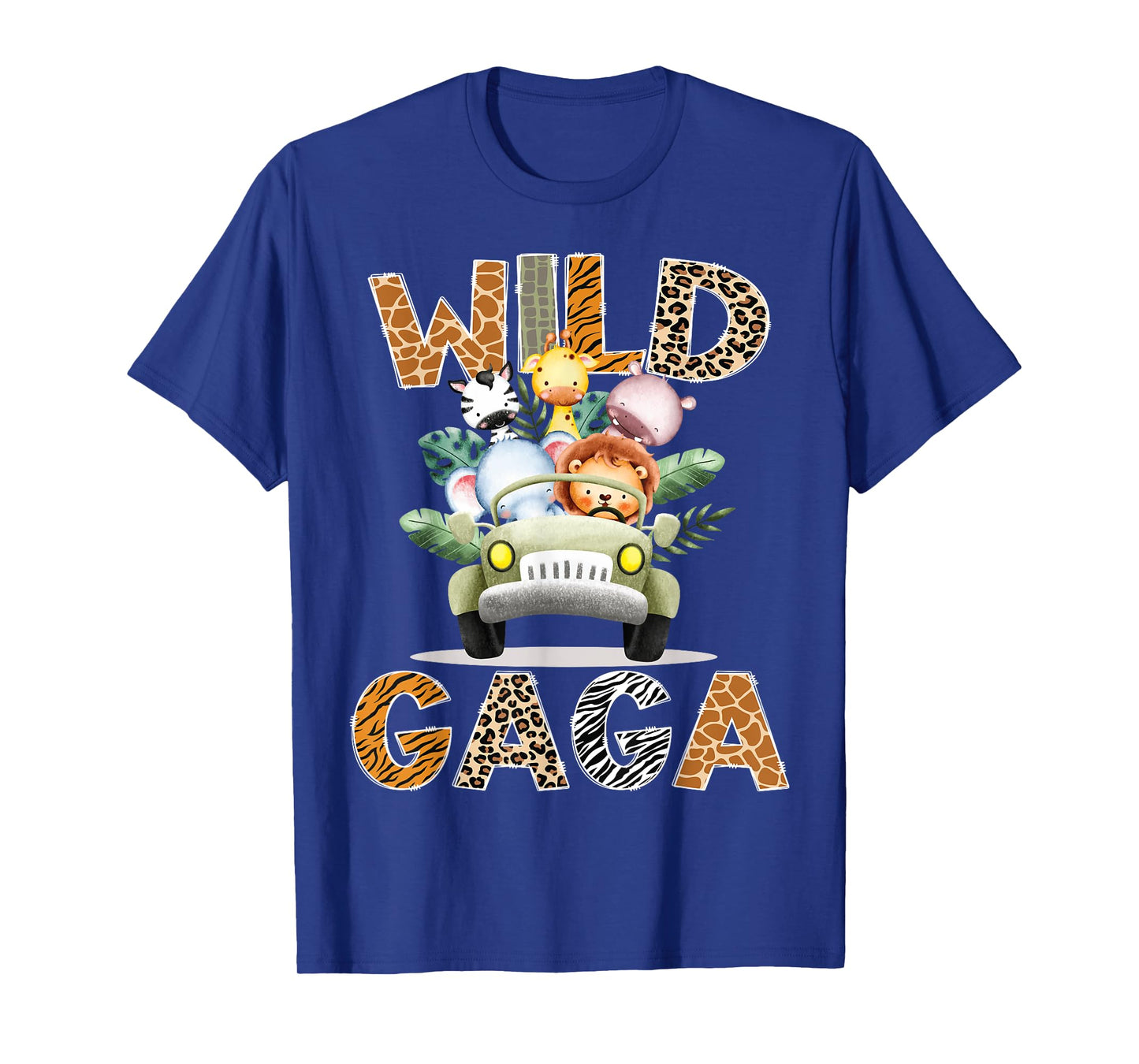Wild Gaga Safari Jungle Animals 1st Birthday Truck T-Shirt