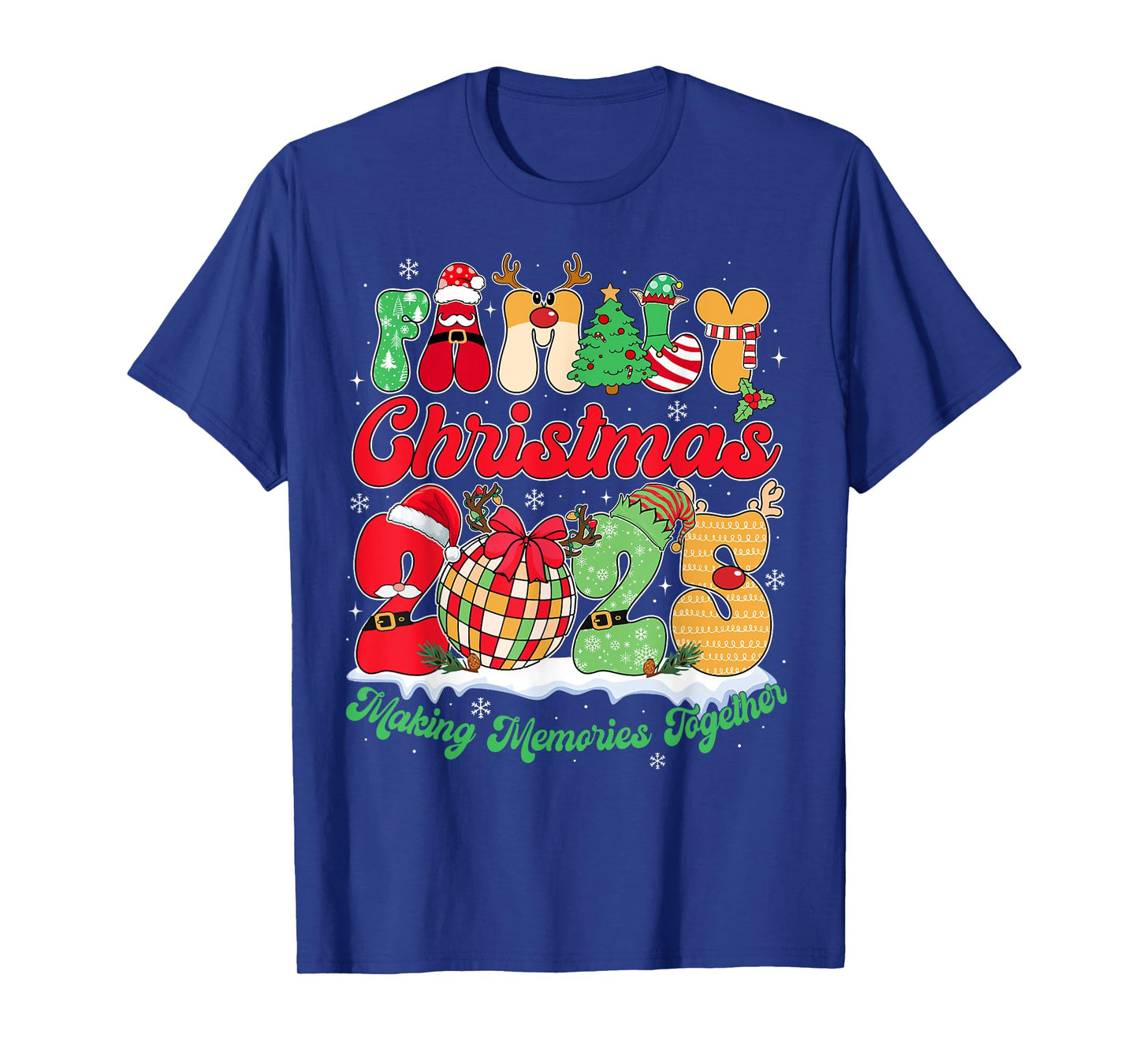 Family 2025 Christmas Team Santa Elf Squad Matching Group T-Shirt