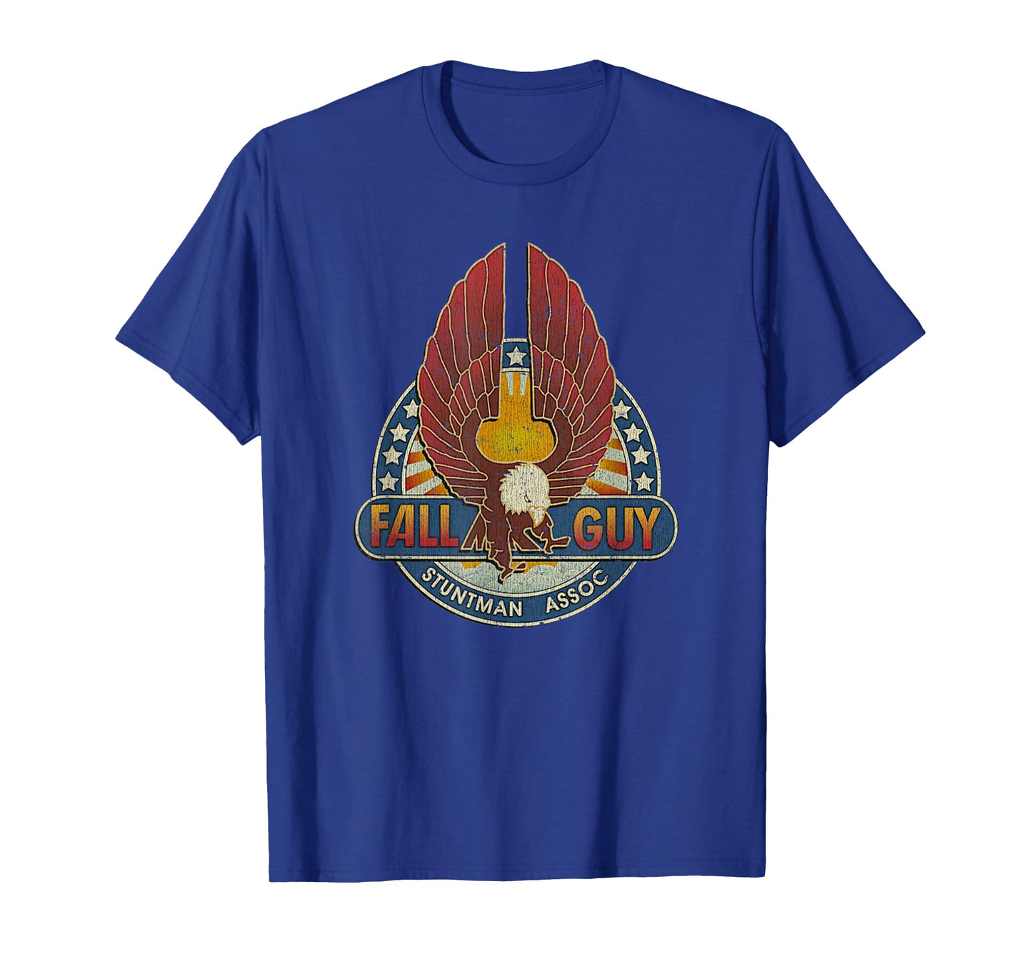 Vintage Fall Guy Stuntman Retro Stunt Distressed T-Shirt