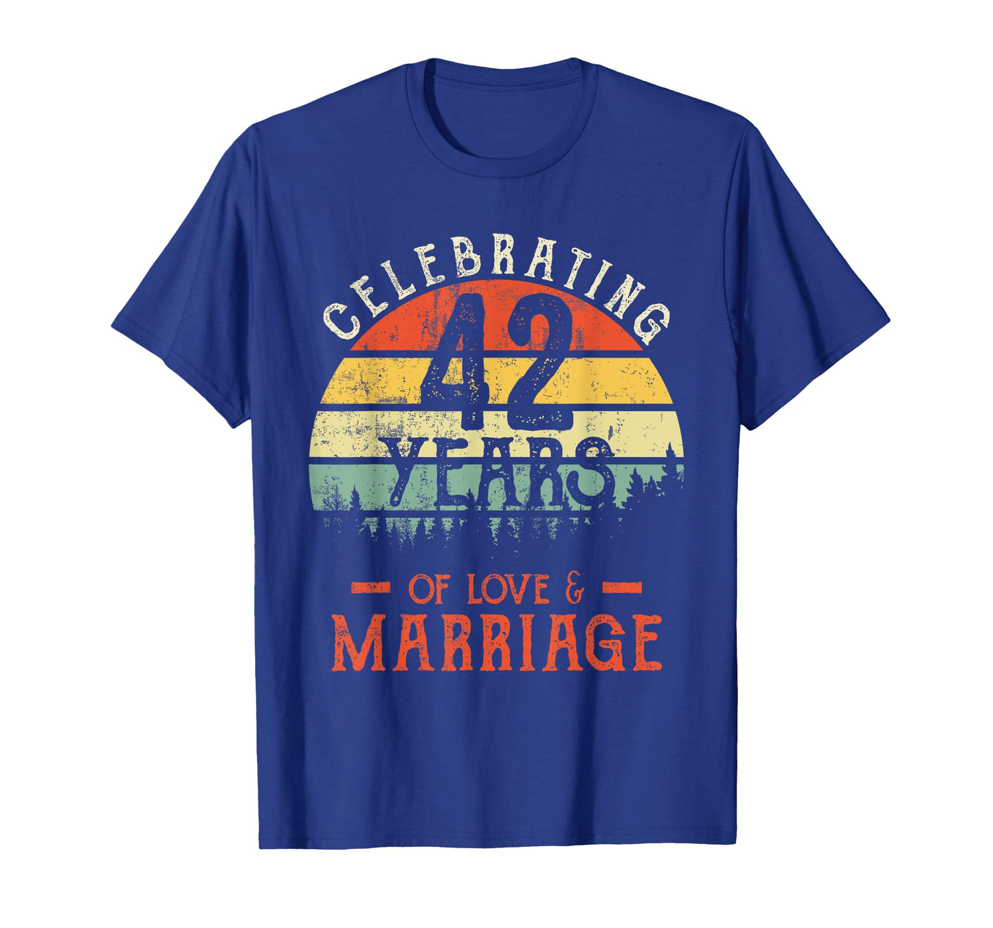 Legends Vintage 42 years marriage anniversary Crew His/Her T-Shirt