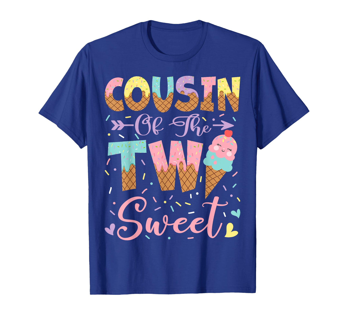 Cousin Of The Two Sweet 2Nd Birthday Summer Ice Cream T-Shirt