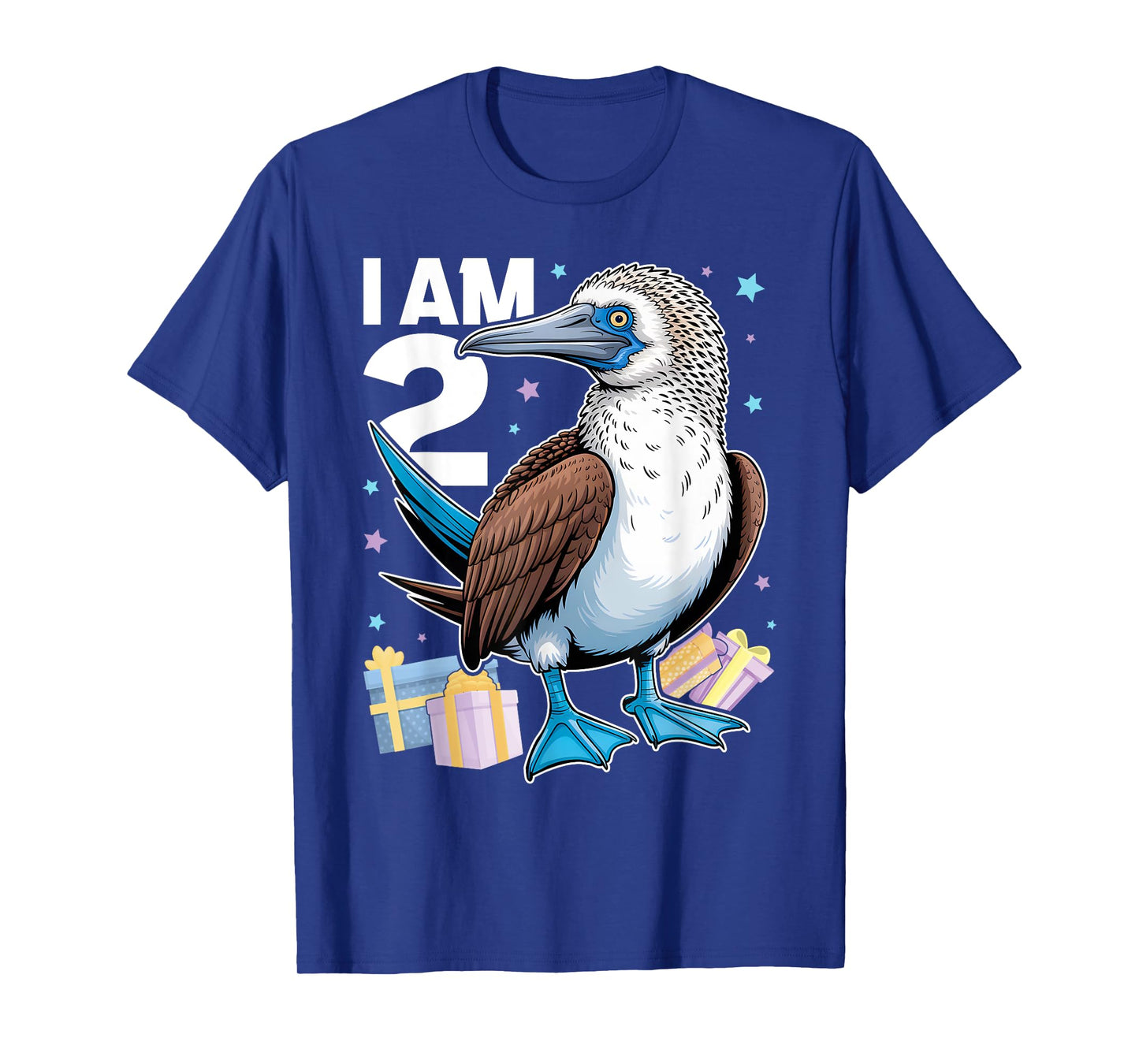 I Am 2 Funny Blue Footed Booby Bird Birthday T-Shirt