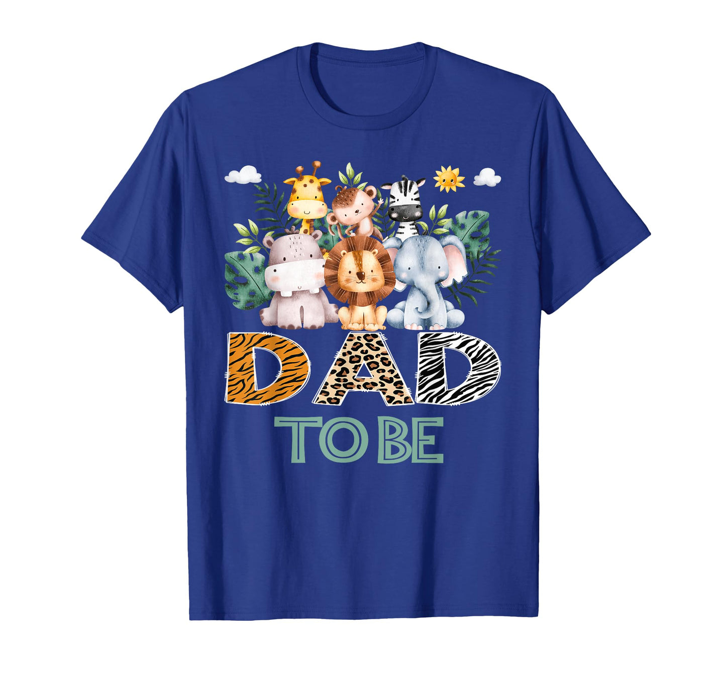 Soon To Be Dad Jungle Animal Safari Gender Reveal T-Shirt