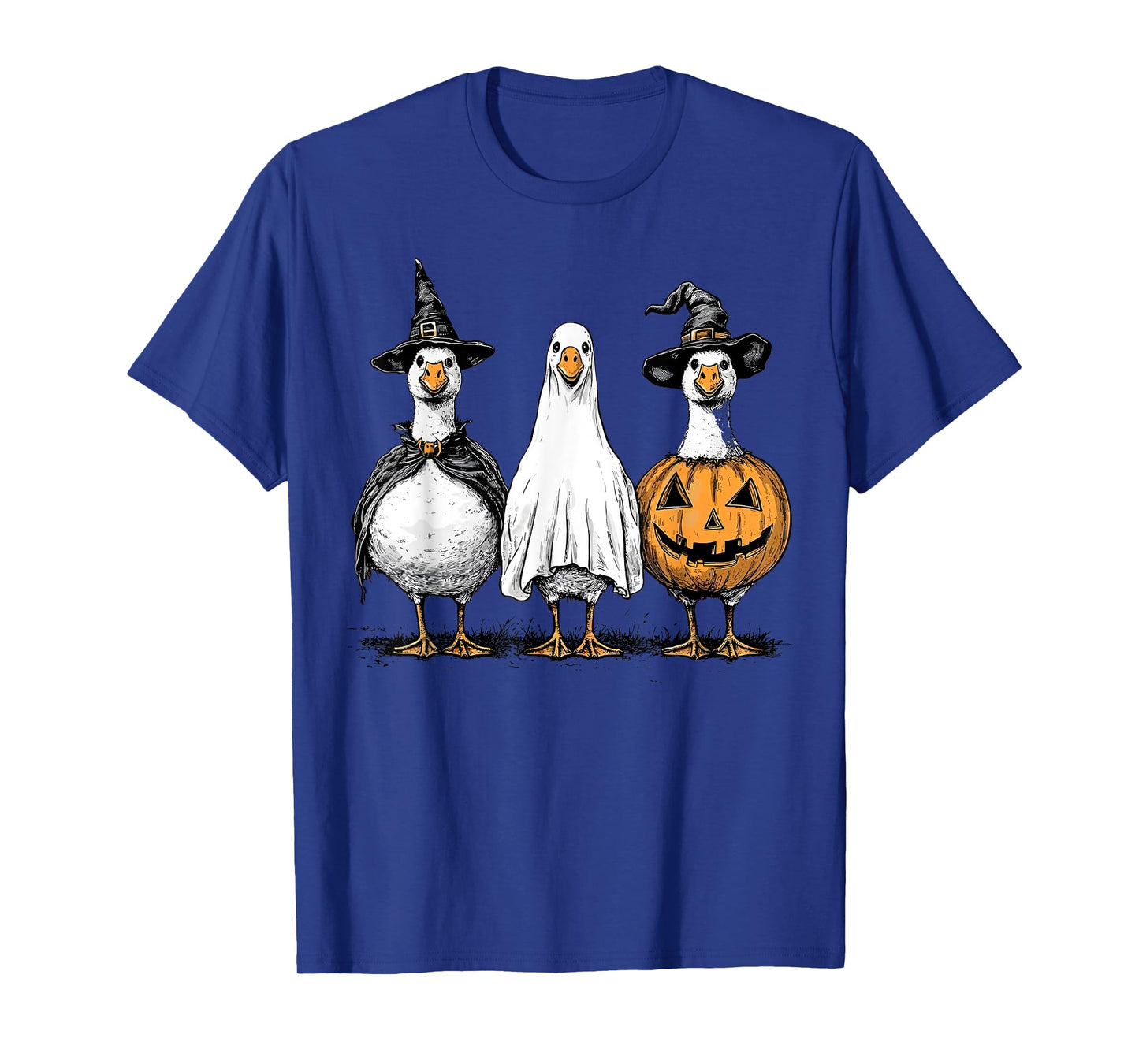 Halloween Goose Costume Funny Animal Retro T-Shirt