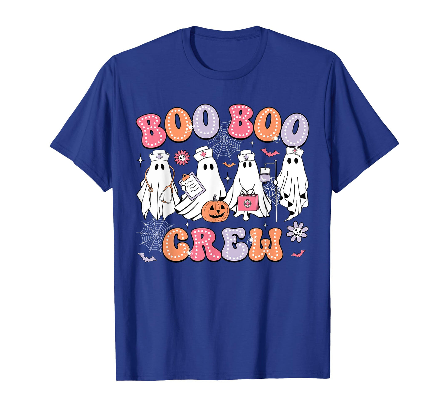 Groovy Boo Boo Crew Nurse Funny Ghost Women Halloween Nurse T-Shirt