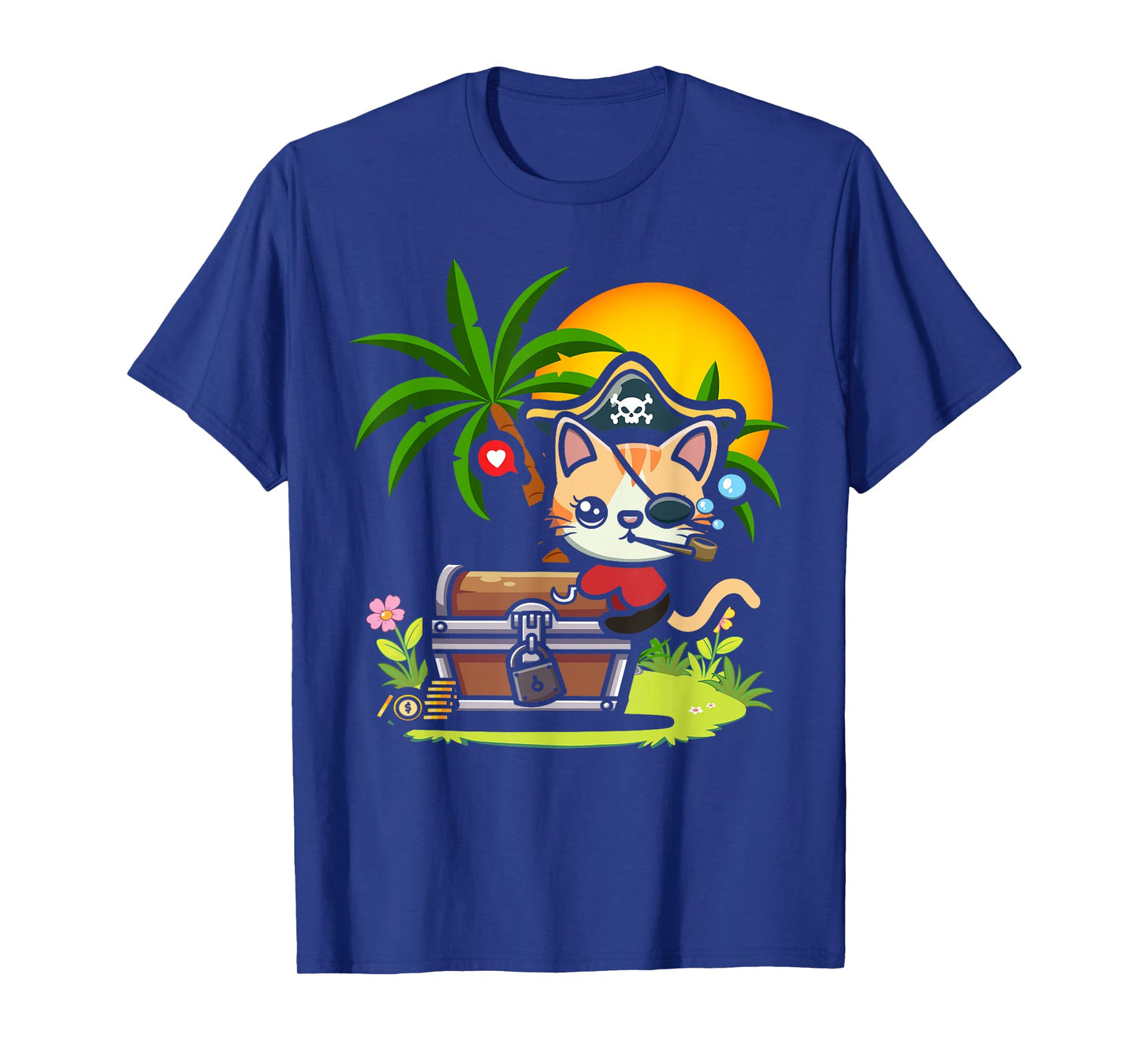 Kwazii Cute Funny Pirate Cat Kids T-Shirt