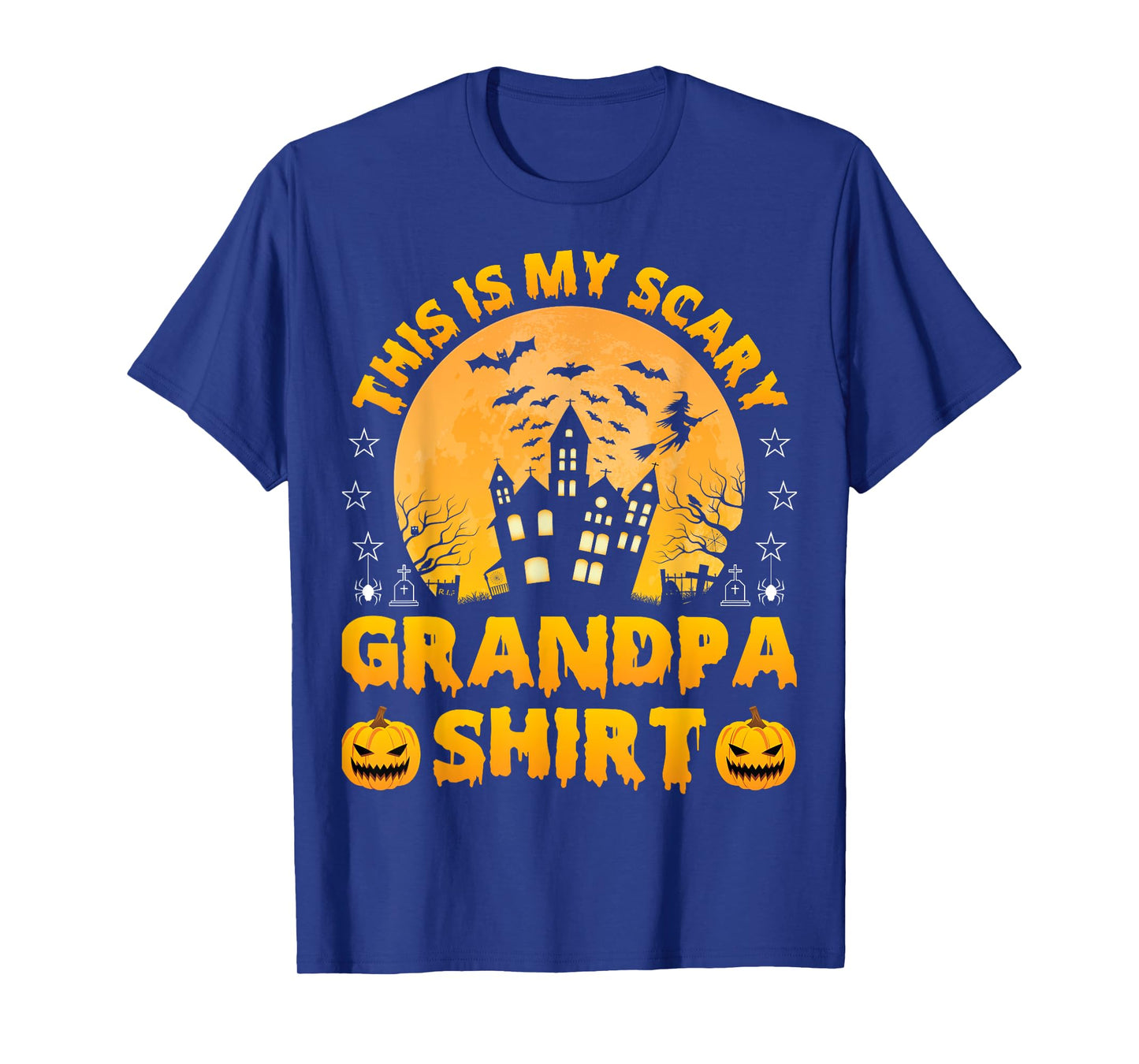 This Is My Scary Grandpa Shirt Spooky Halloween Grumpa Gifts T-Shirt