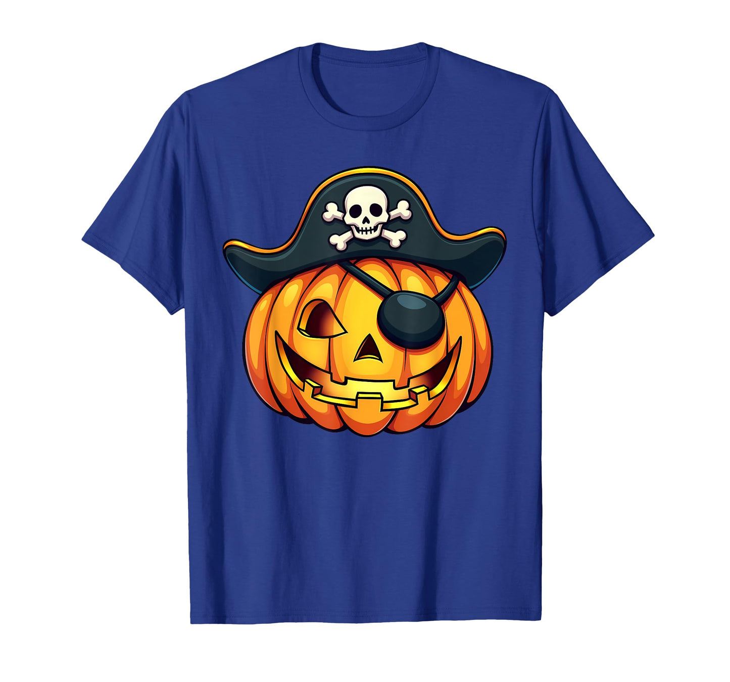 Cute Pirate Jack O Lantern Pumpkin Halloween Costume T-Shirt