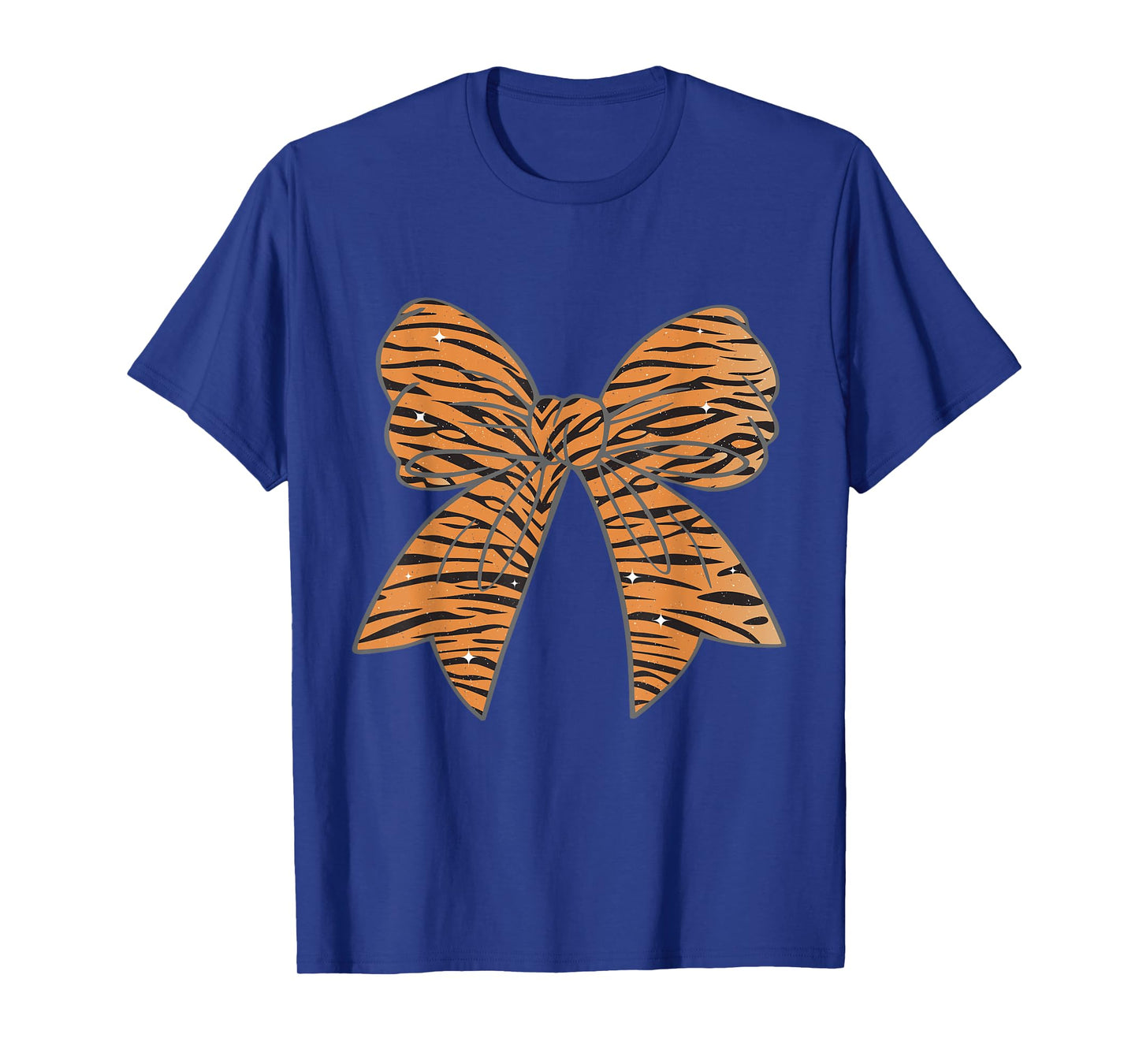 Coquette Bow Tiger Pattern Zoo Animals Tiger Print Graphic T-Shirt