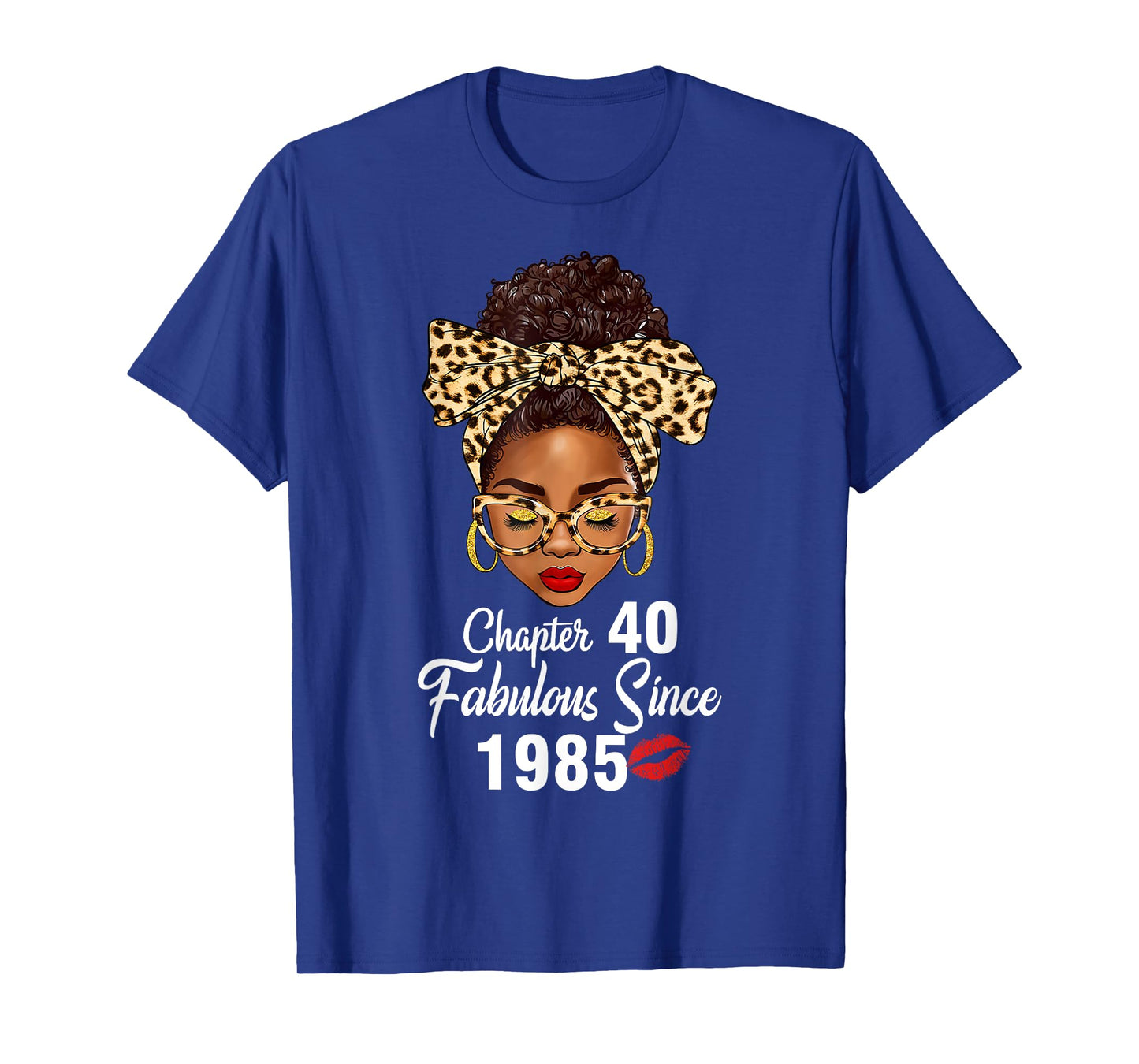 Chapter 40 Fabulous Since 1985 40th Birthday Women Leopard T-Shirt