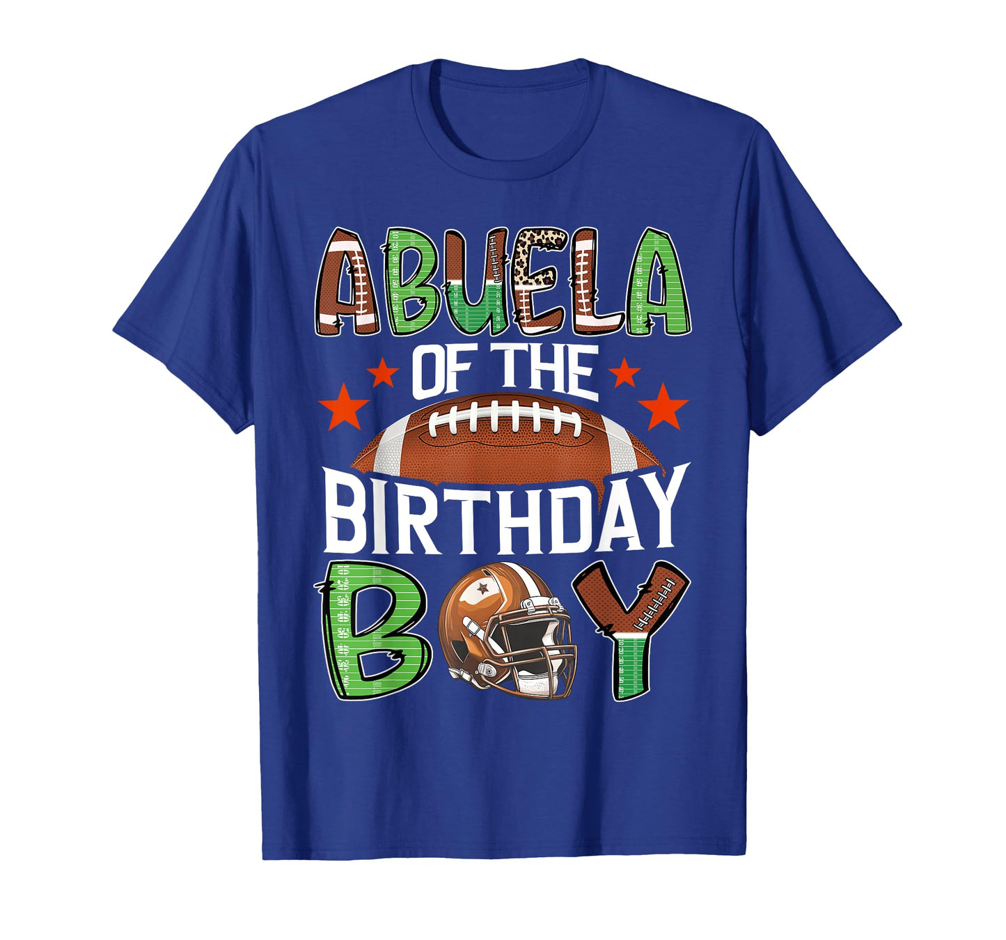 Abuela Of The Birthday Boy Game Day Football T-Shirt