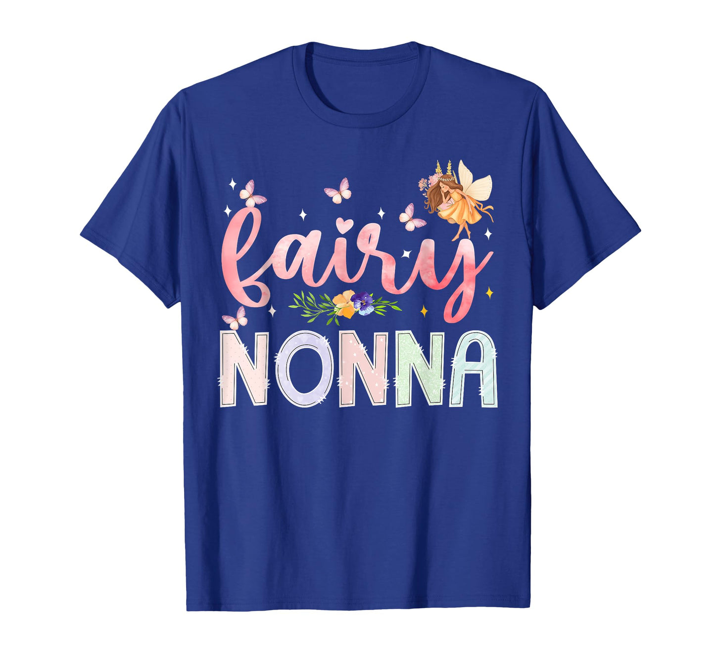 Fairy Nonna Magical Floral Birthday Girl Fairytale Family T-Shirt