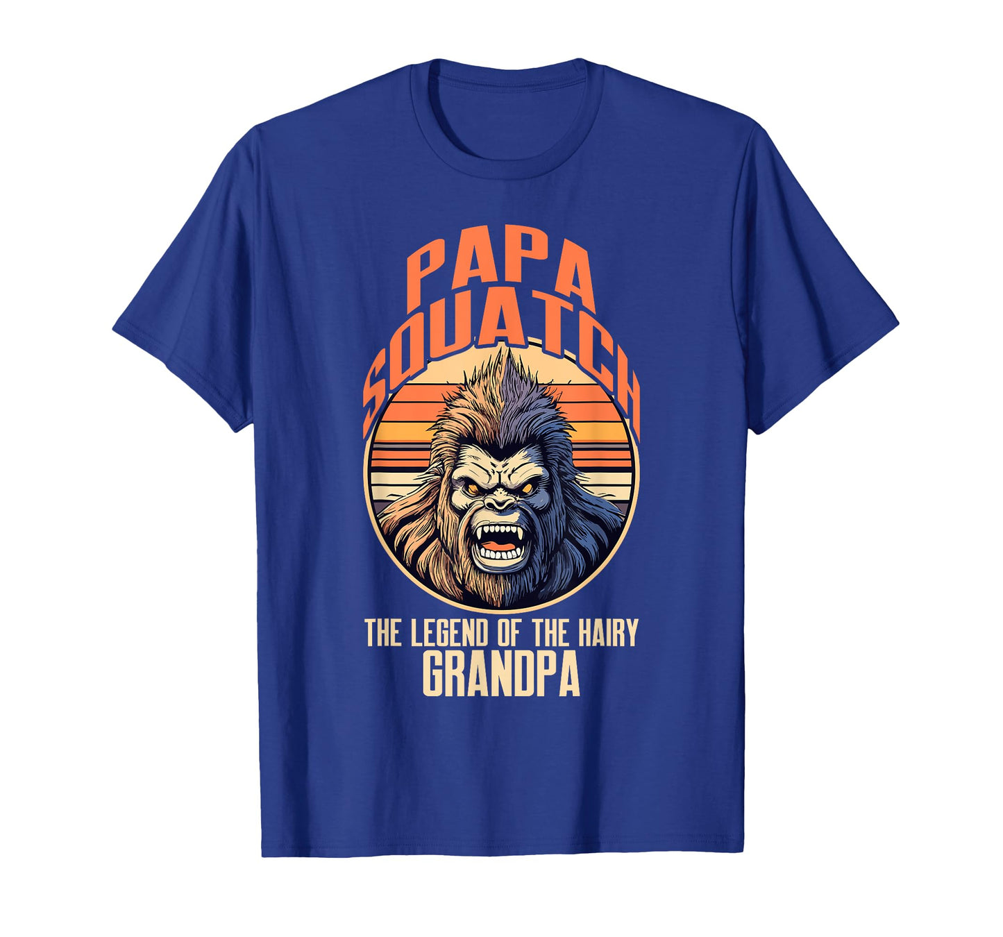 Papa Squatch The Legend Grandpa Squatcher Bigfoot Dad Father T-Shirt