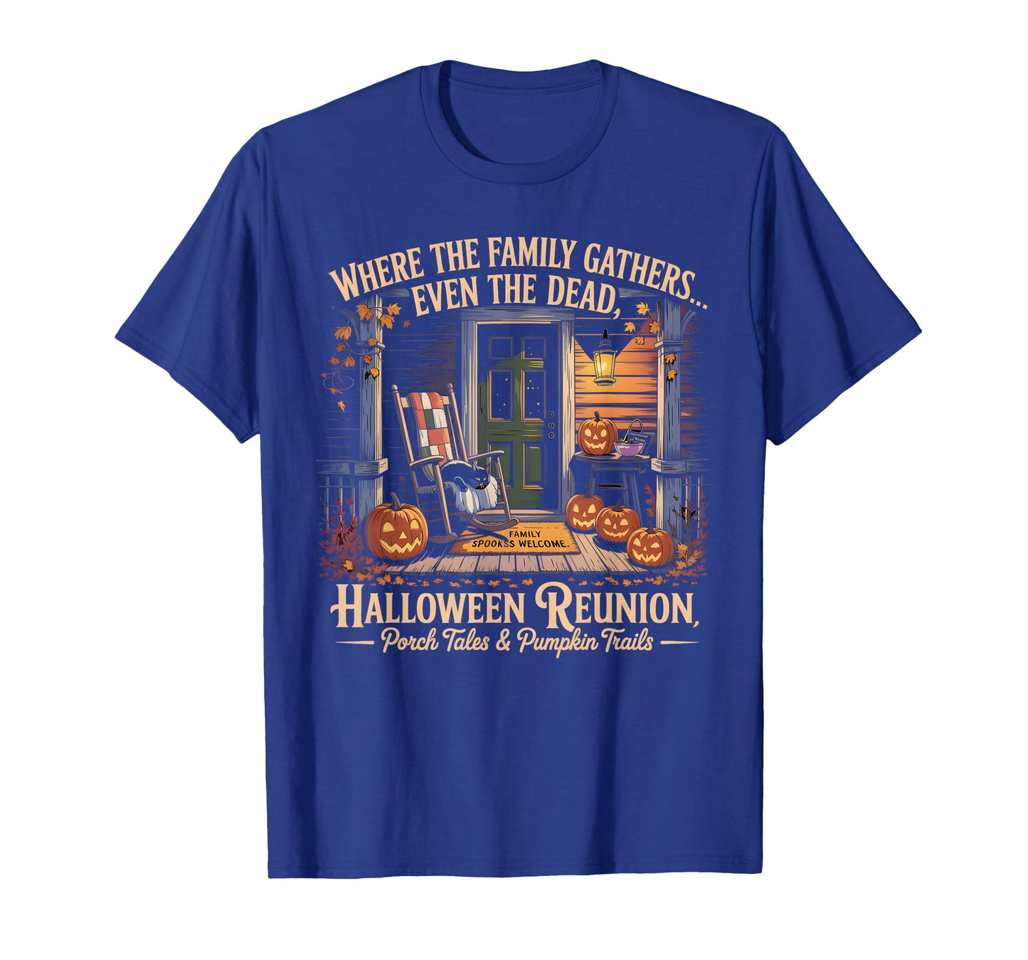 Vintage Halloween Matching Family Reunion Costume Full Moon T-Shirt