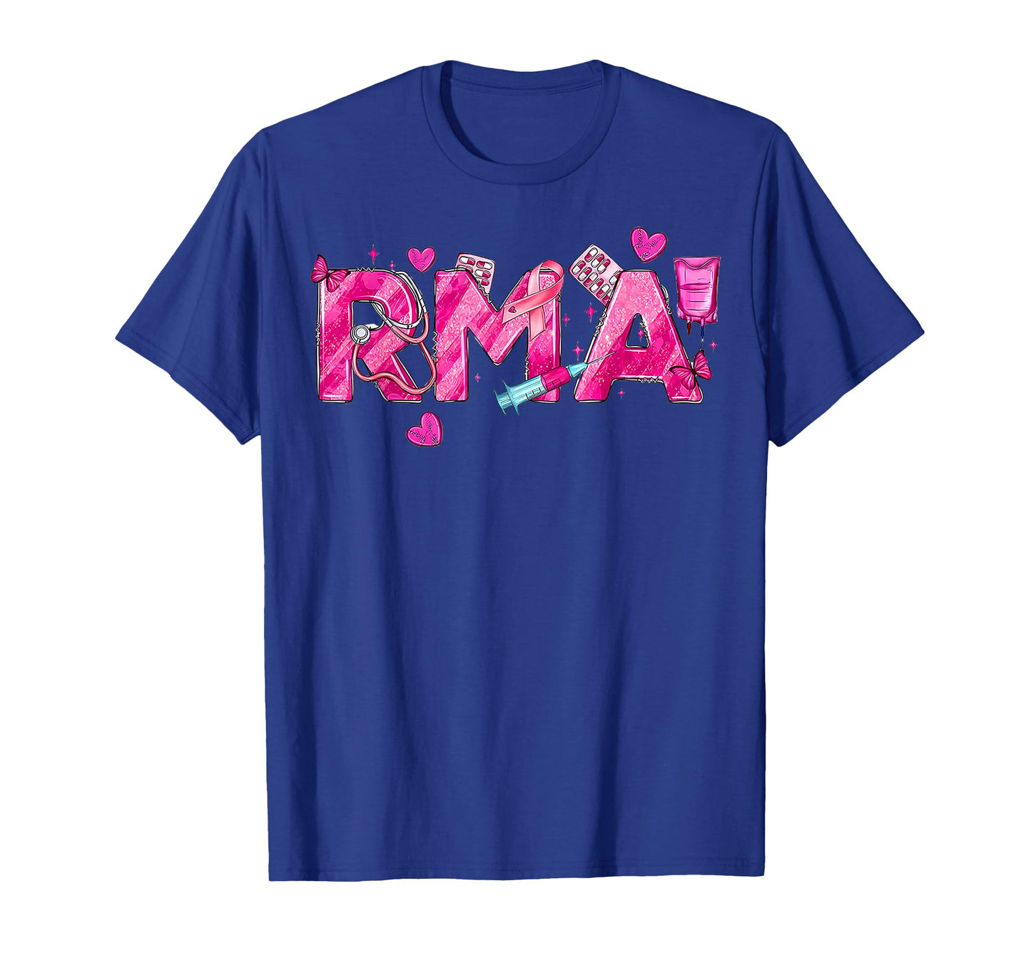 RMA Registered Medical Assistant Nurse Breast Cancer Month T-Shirt