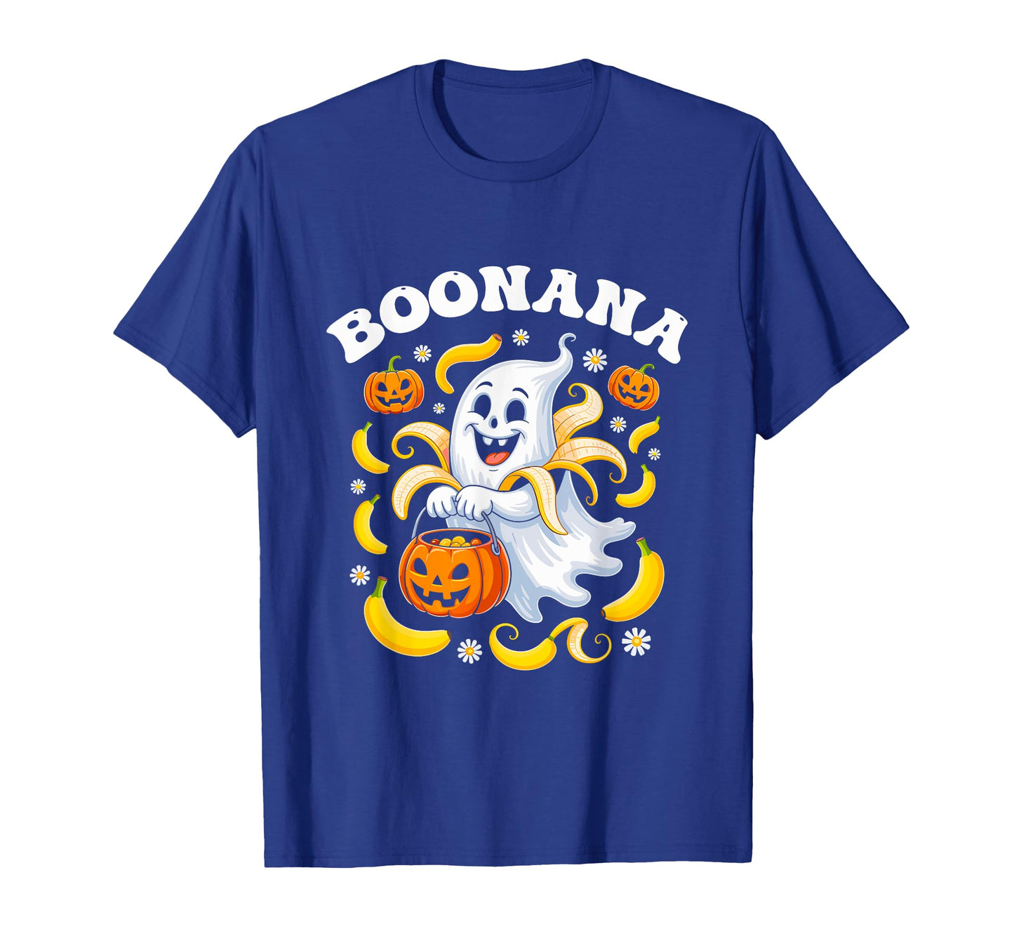 Boonana Funny Ghost Banana Halloween Costume Men Women T-Shirt