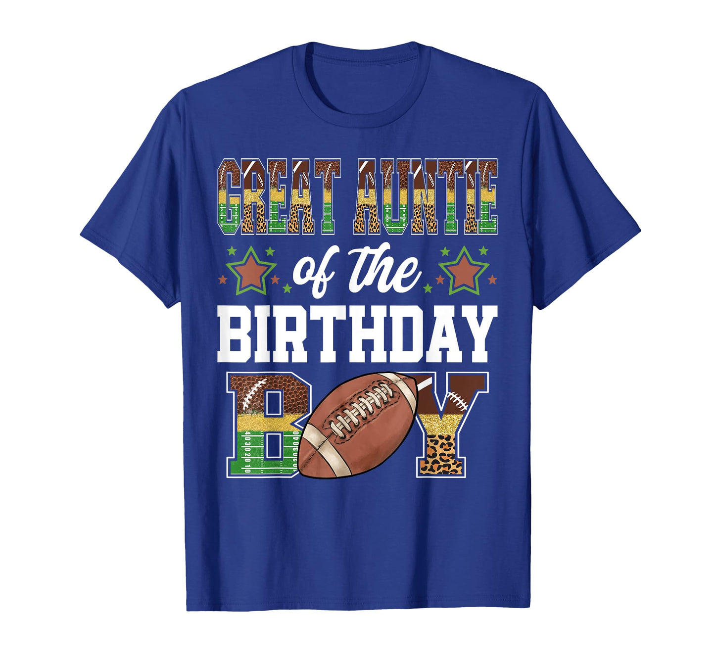 Great Auntie Of The Birthday Boy Football Player Matching T-Shirt