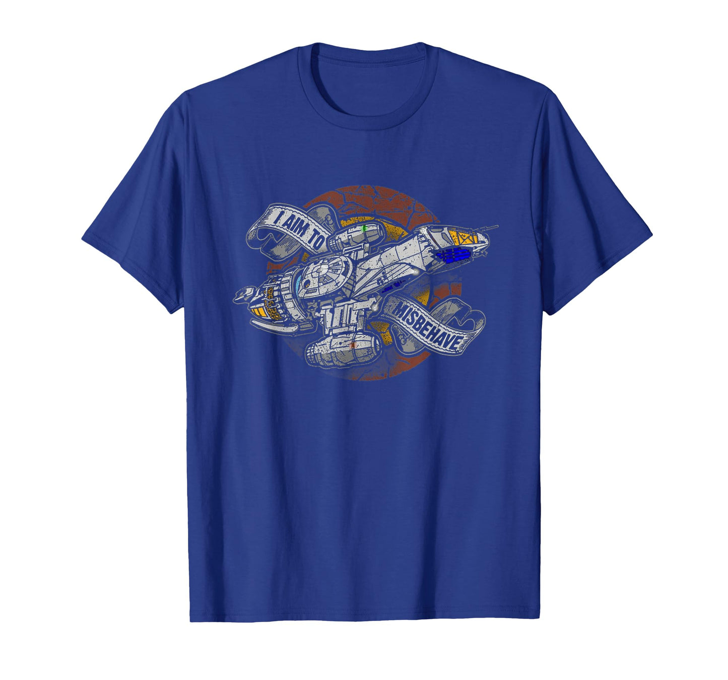 I Aim To Misbehave Retro Ship Works T-Shirt
