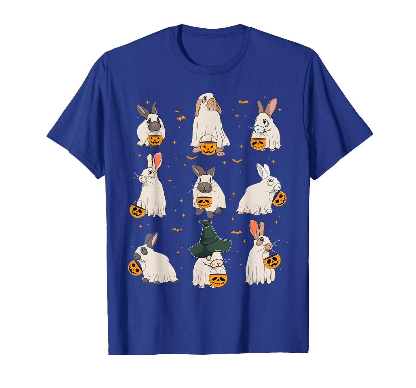Cute Fall Bunny Ghost Costume Rabbit Lover Spooky Season T-Shirt