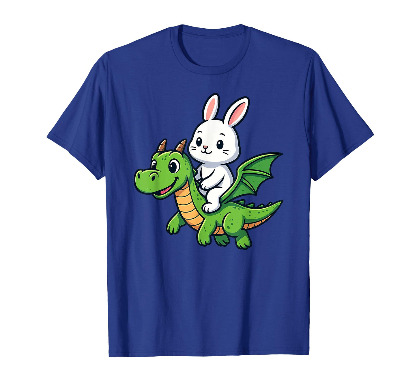 Funny Rabbit Bunny Dragon Riding Zoo Day Boys Girls Kids T-Shirt