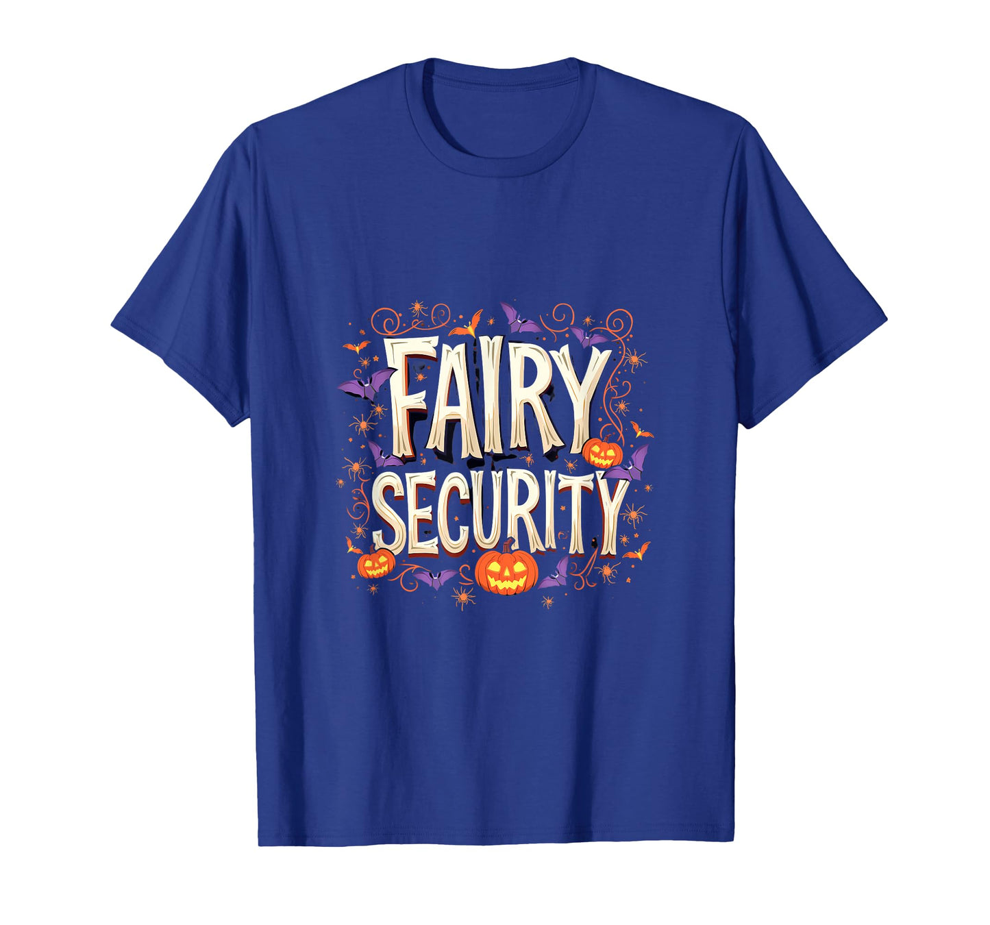 Fairy Security Halloween Pumpkin Bats T-Shirt