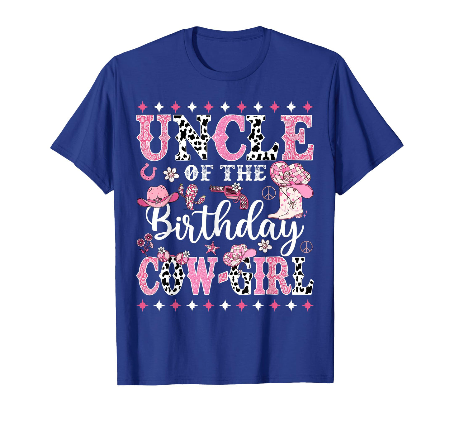 Uncle Of The Birthday CowGirl Rodeo CowGirl Birthday T-Shirt