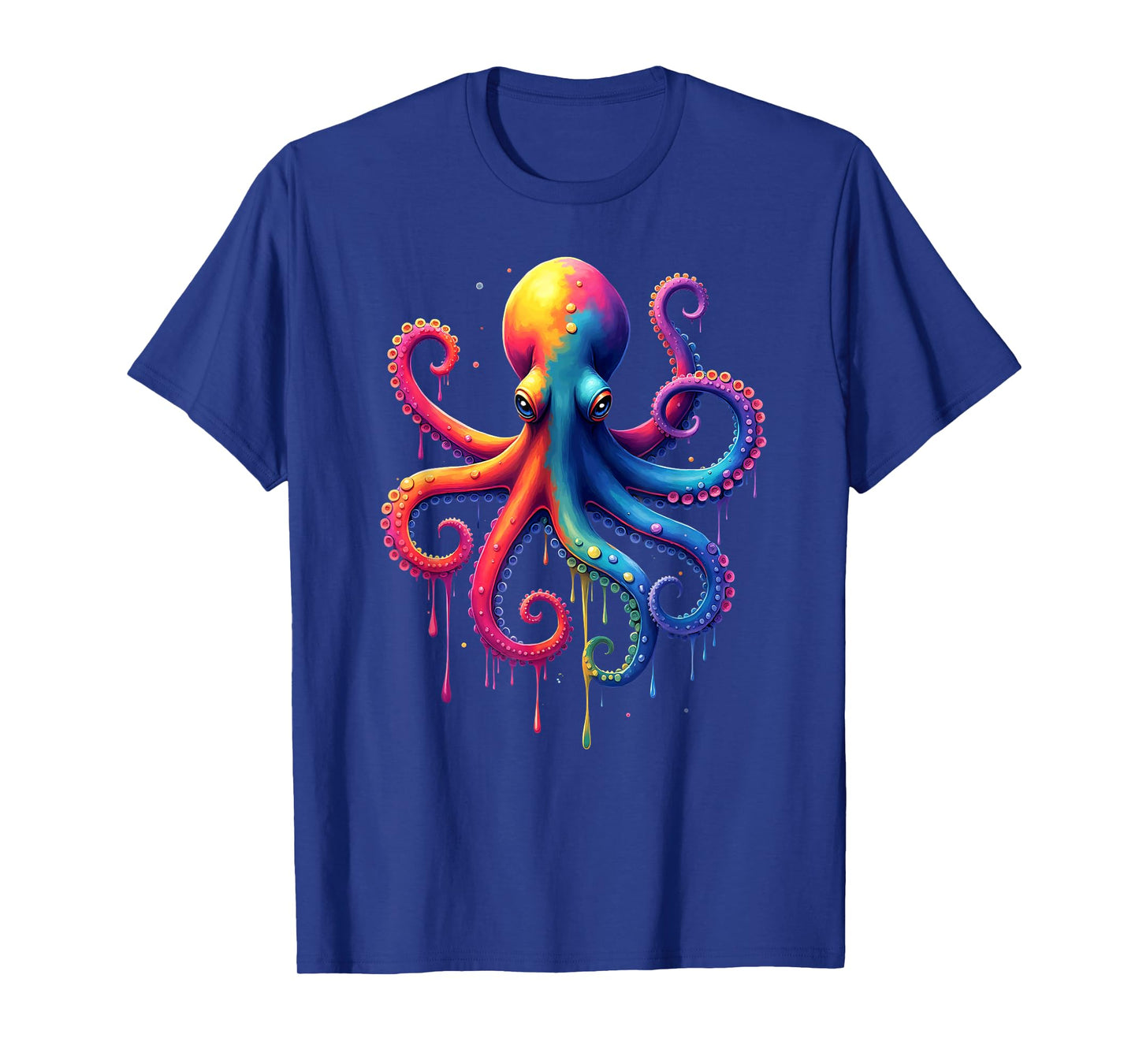 Aesthetic Rainbow Dripping Octopus T-Shirt
