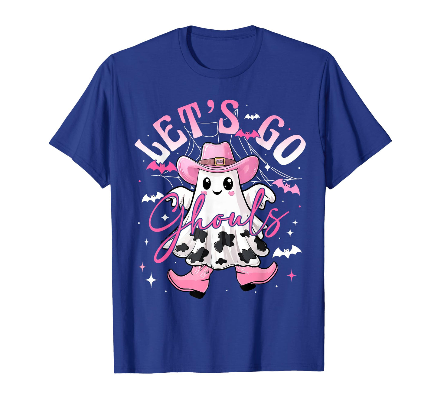 Funny Retro Halloween Let’s Go Ghouls Western Cowgirl Spooky T-Shirt
