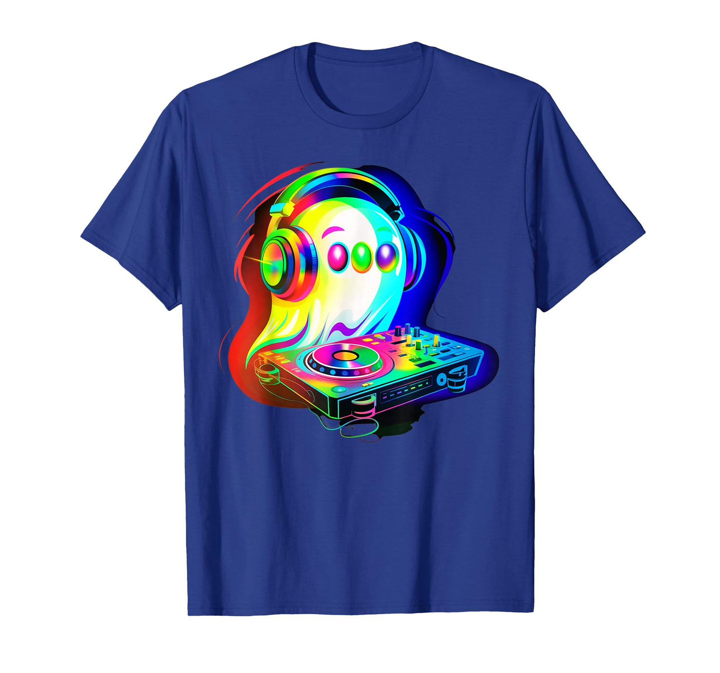 House Music ghost dj Optical Illusion EDM halloween Rave DJ T-Shirt